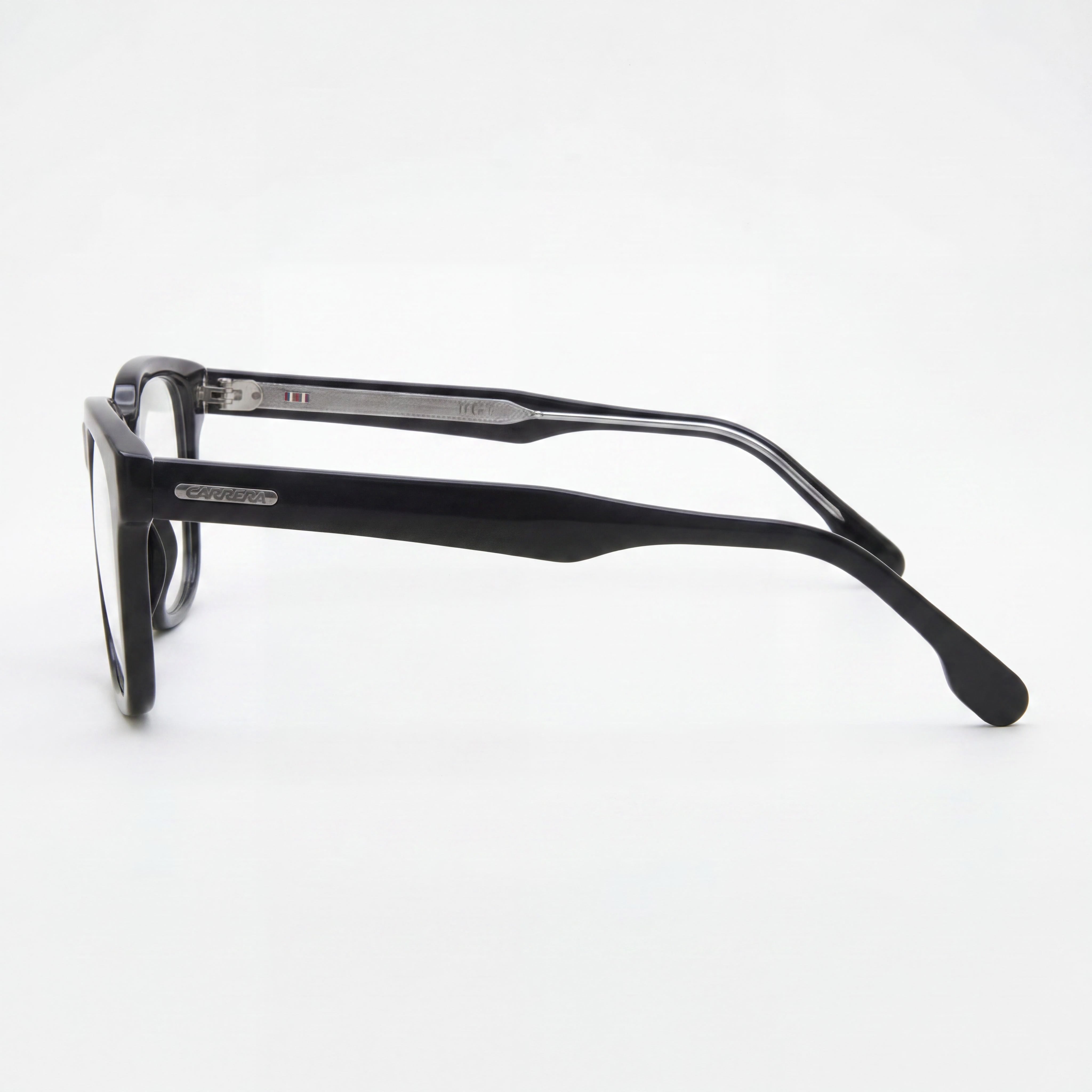 Gafas de vista Carrera 269 unisex modernas de acetato negro, cuadradas, con montura completa y lentes de policarbonato de 50 mm, Photo 3