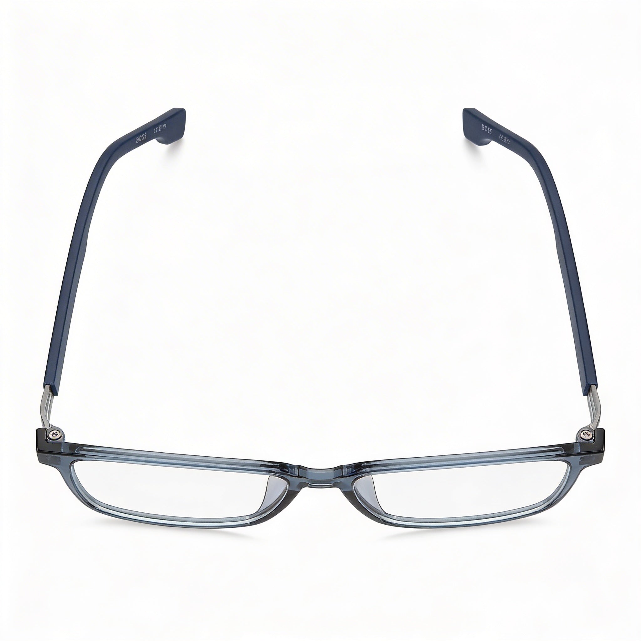 Gafas Hugo Boss Casual de hombre de poliamida con montura inyectada y lentes transparentes 55-16-150, Photo 3