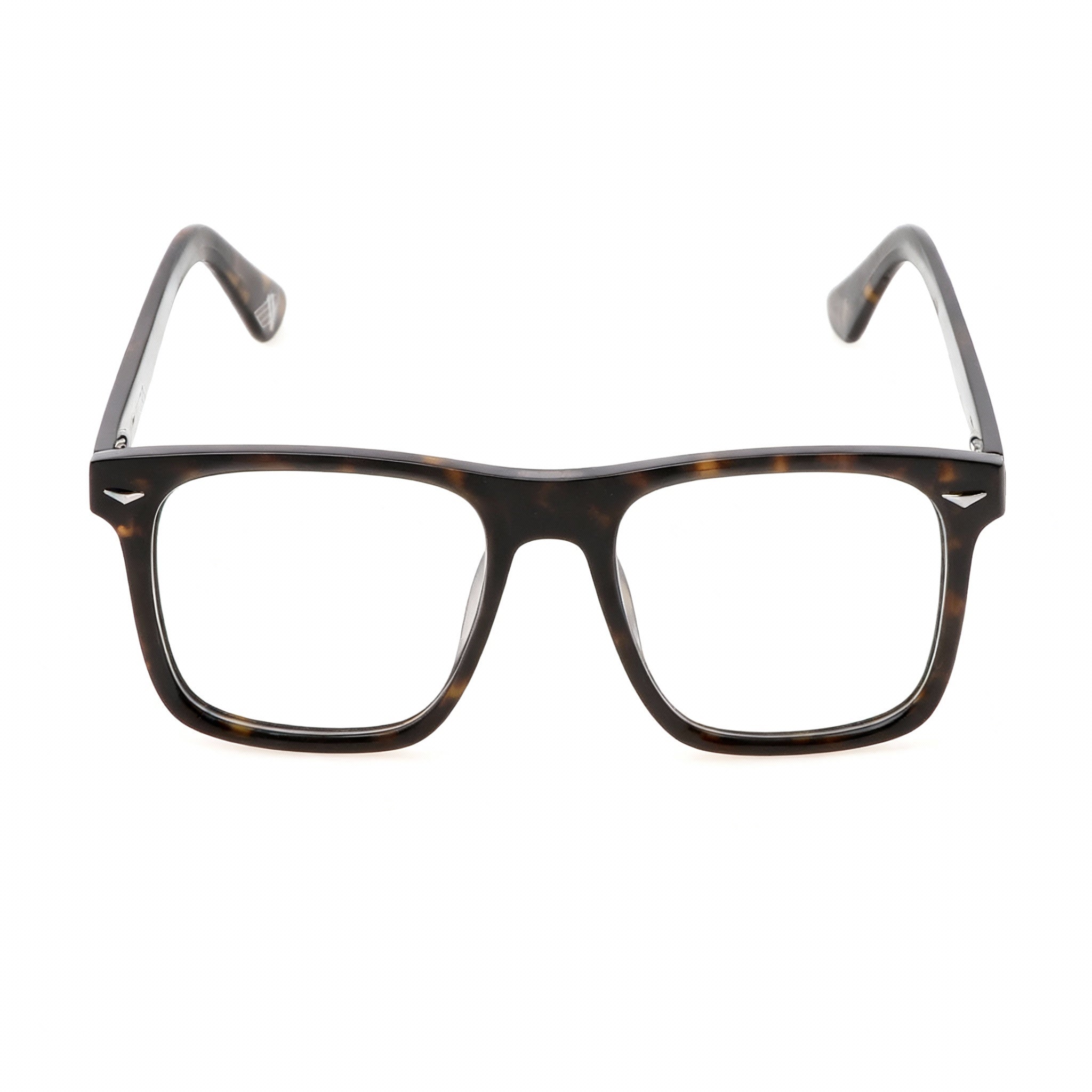 Police Casual Men’s Acetate Eyeglasses, Shiny Black Frame, Plastic Demo Lenses, Size 52-145-20, Photo 4