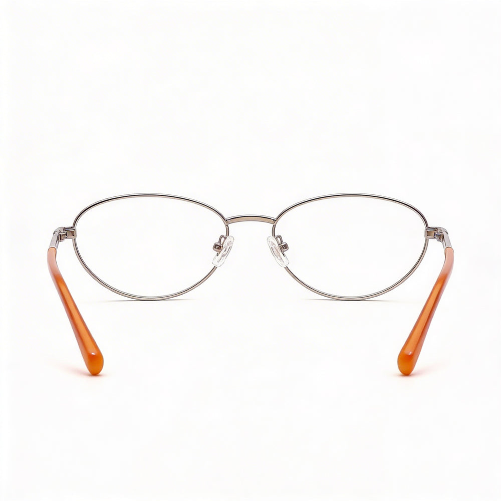 Guess Gu8238 Men's Shiny Gunmetal Metal Optical Frames with Clear Demo Lenses, Prescription Ready, 55mm Lens Width