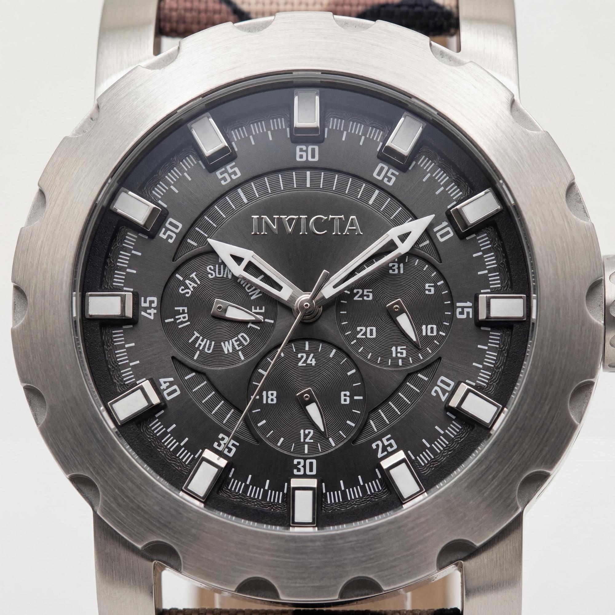 Invicta I-Force 47582 Unisex Silver Stainless Steel Chronograph Watch with Black Dial 46mm, Photo 2