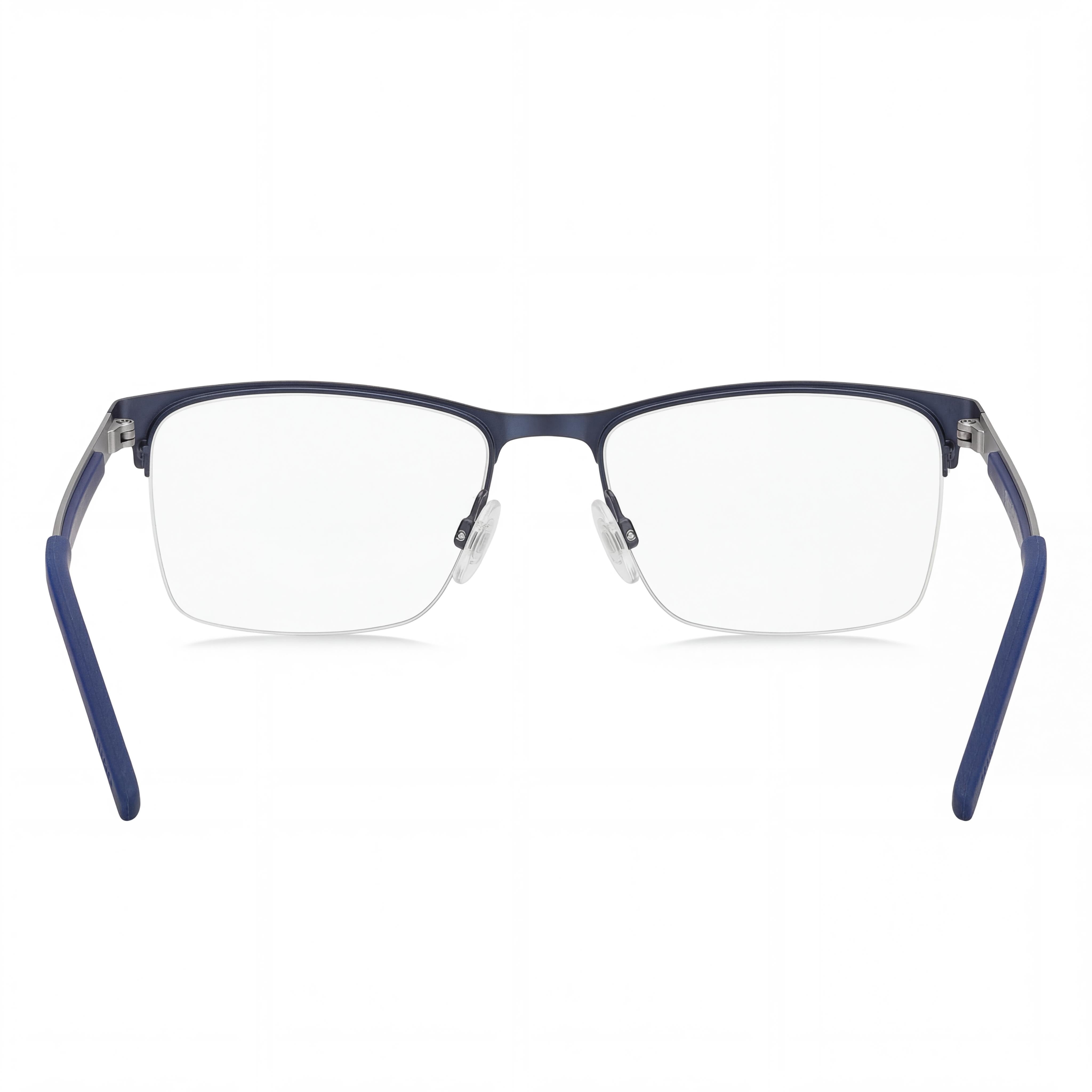 Hugo Boss Hg 1142 Gafas de sol modernas para mujer con montura de acero aleado azul mate y lentes de policarbonato de 56 mm, Photo 3