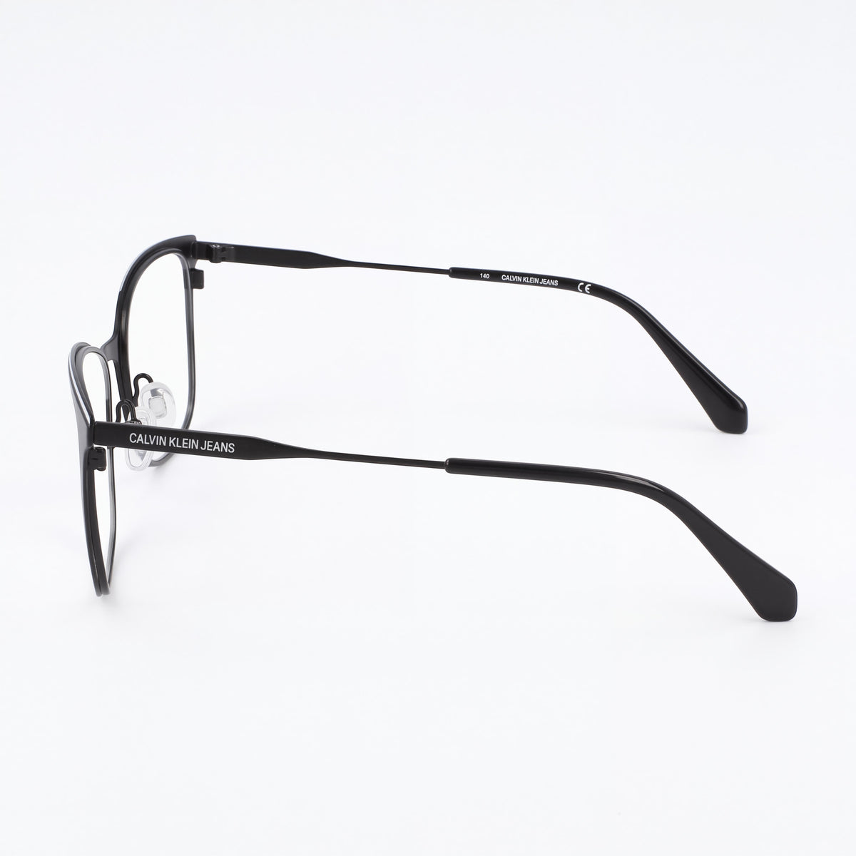 Calvin Klein Jeans Ckj21207 Unisex Metal Frame Eyewear in Black White, Non-Polarised, 53mm, Photo 2