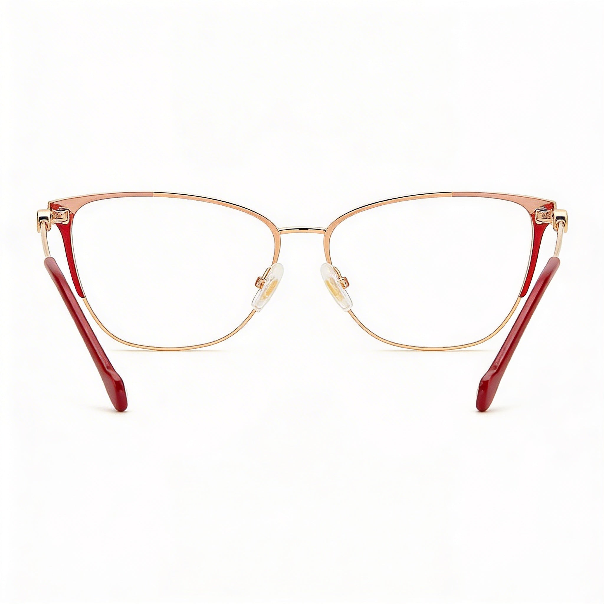 Gafas de Sol de Acero y Aleación de Cobre Rojo Rosáceo Modernas para Mujer Carolina Herrera con Montura de 57 mm de Ancho de Lente, Photo 4