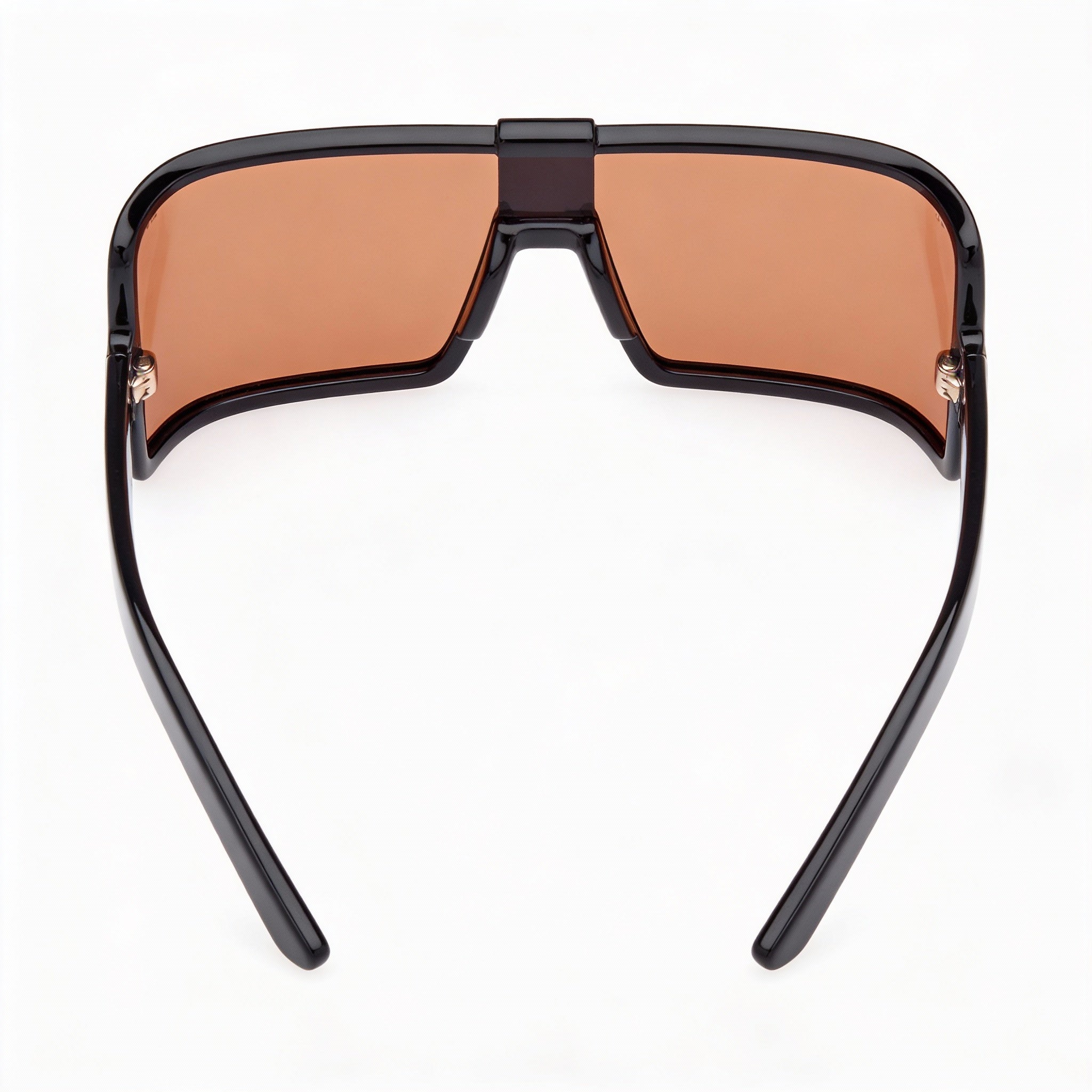 Tom Ford Contemporary Unisex Sunglasses, Black Brown Plastic Frame, Gradient Black to Brown Lenses, UV Protected, Non-Polarized 110, Photo 3