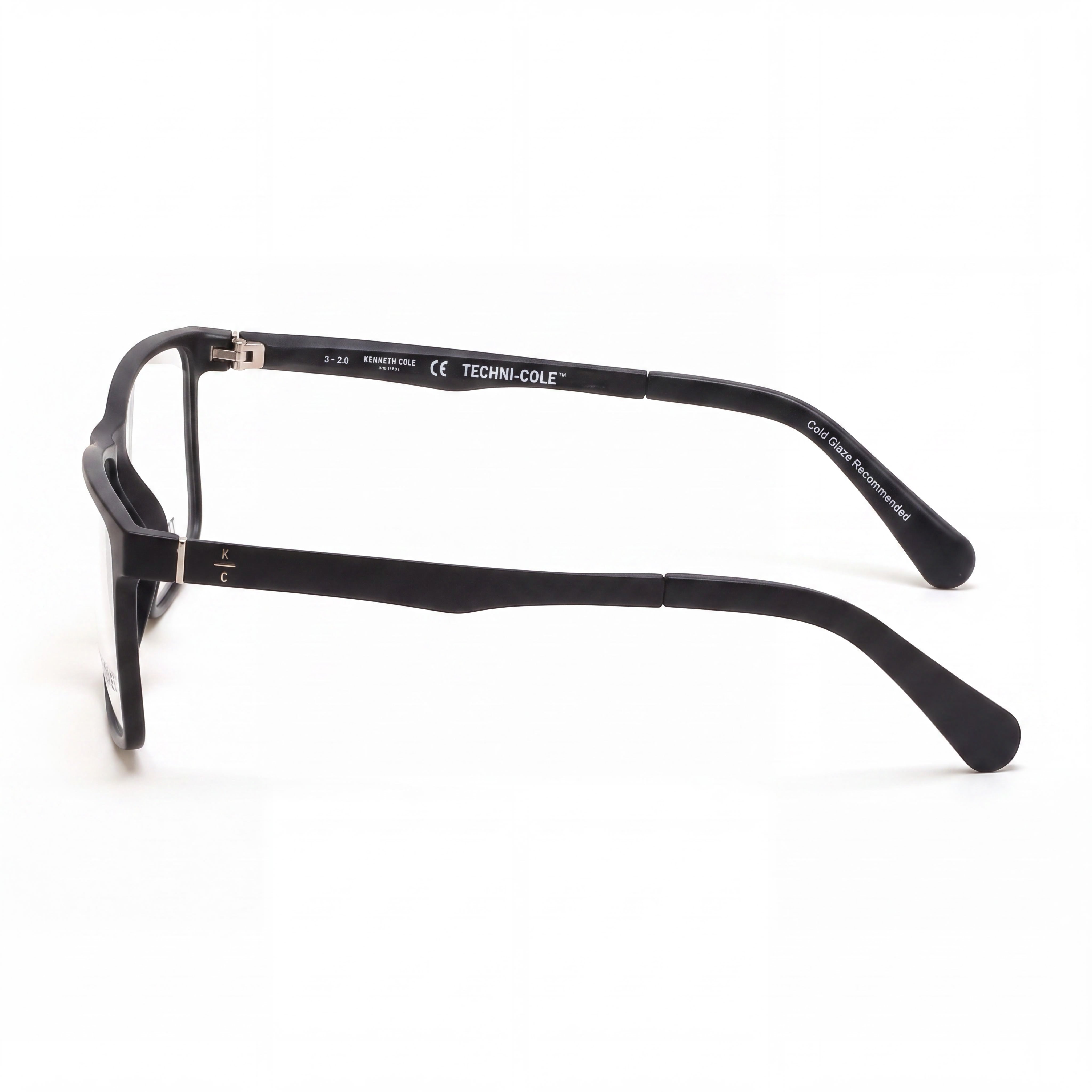 Kenneth Cole New York KC 0318 002 Men's Injected Frame Eyewear with Matte Black Finish and Polycarbonate Lenses 55mm, Photo 3