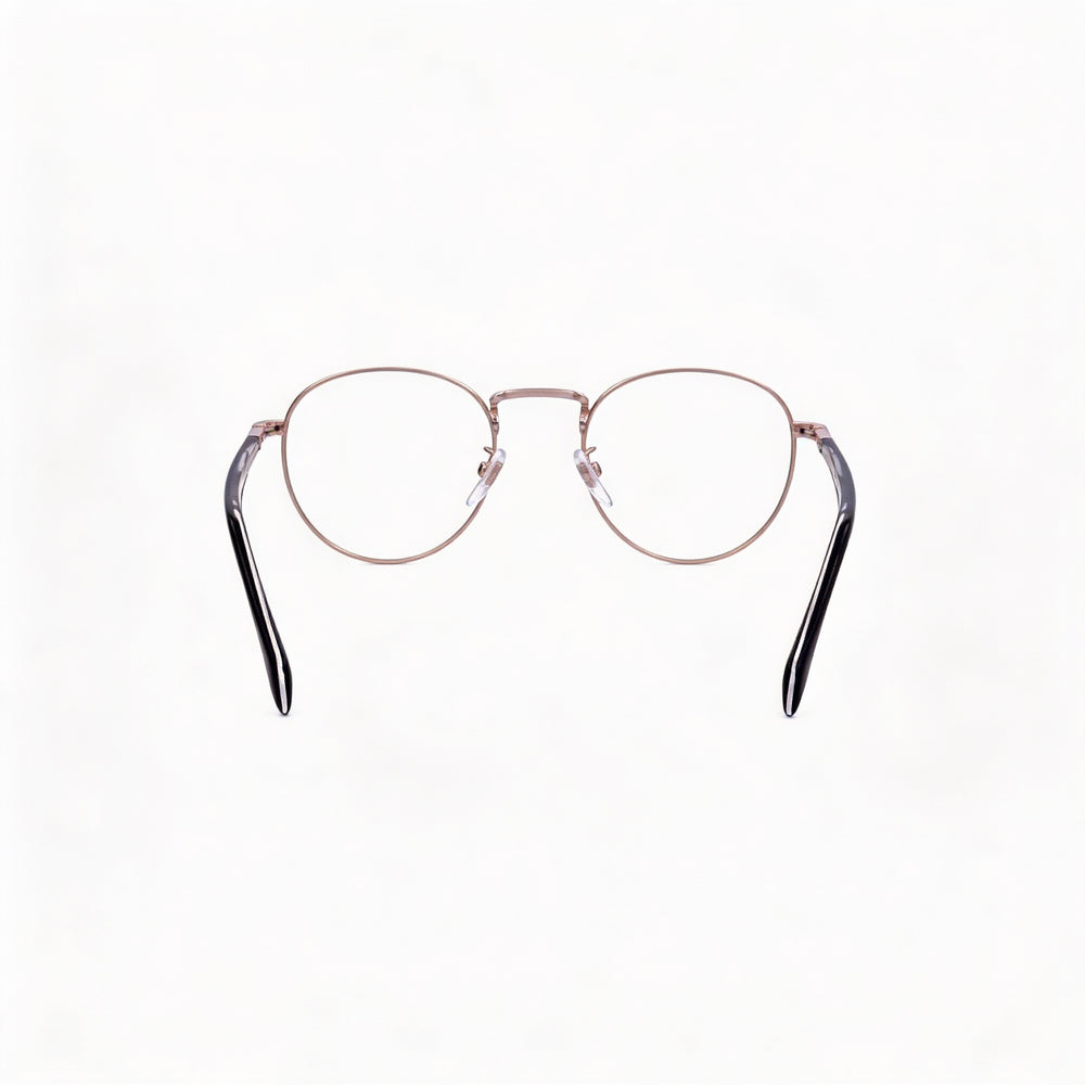 Gafas David Beckham Modern Unisex Db 1127 con montura de acero de aleación, color dorado y negro, ancho de lente de 49 mm