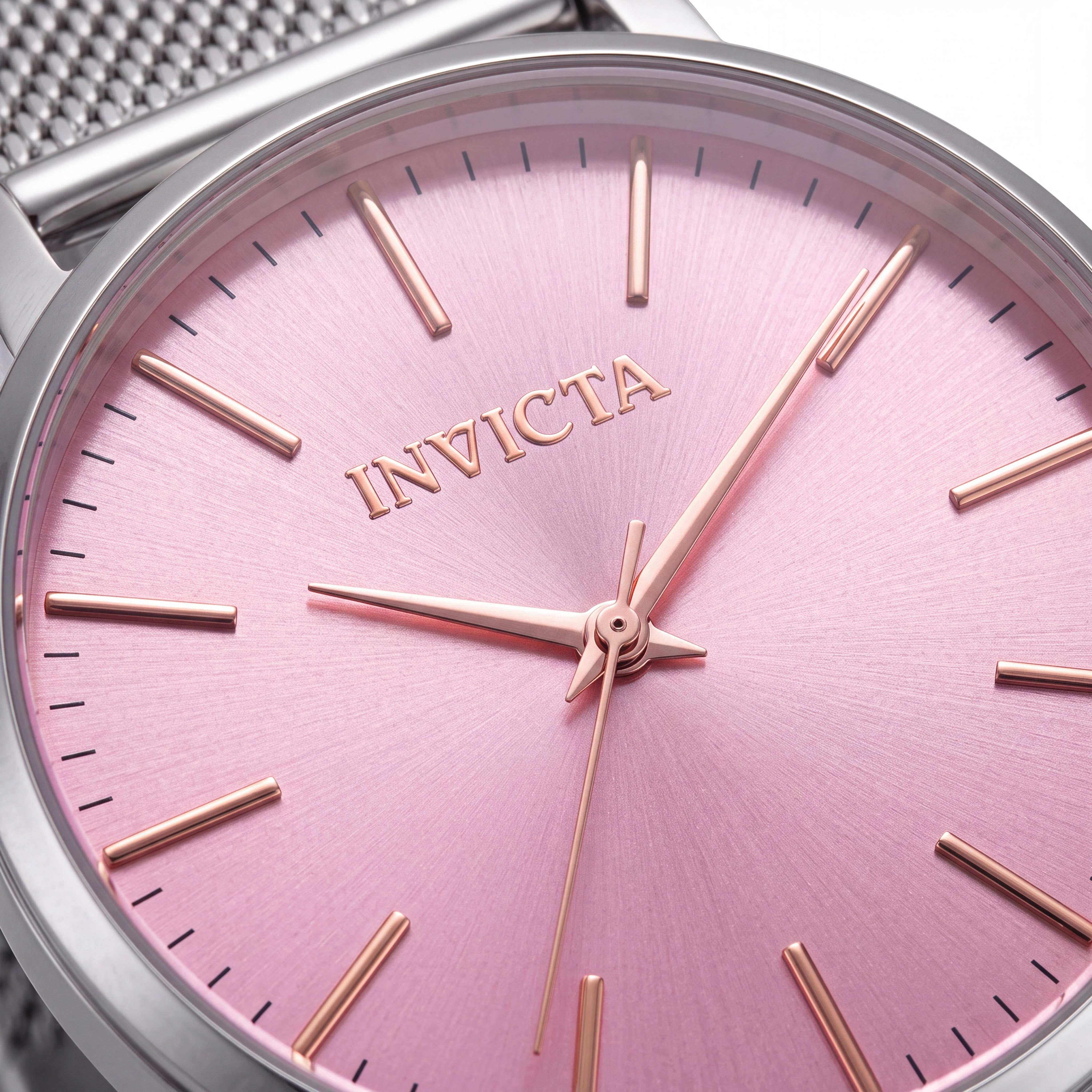 Invicta Angel 48843 Women's 38mm Stainless Steel Bracelet Pink Dial Quartz Watch, Photo 2