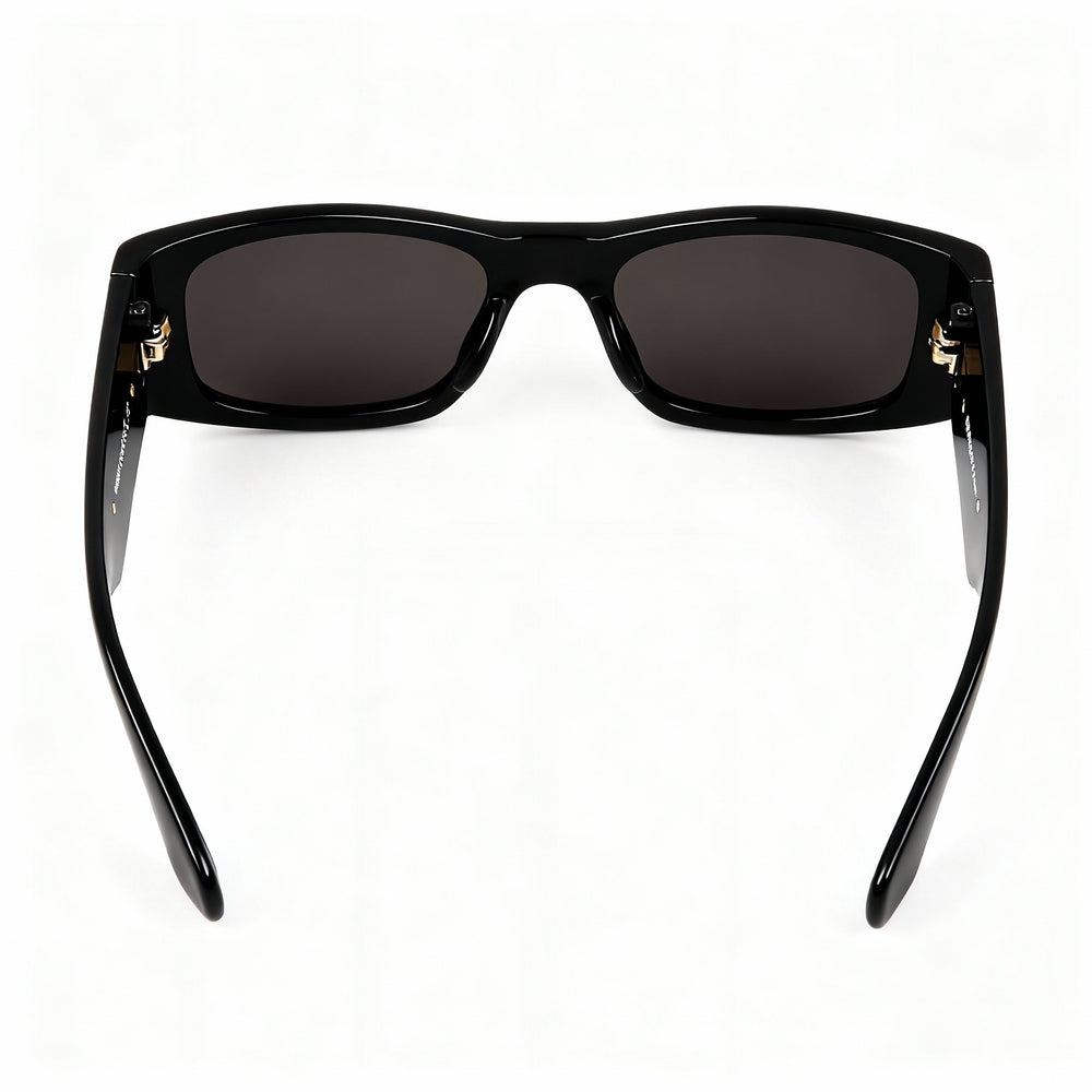 Moschino MOS145/S Casual Unisex Black Cellulose Propionate Frame Grey Non-Polarized UV Sunglasses 55-18-135