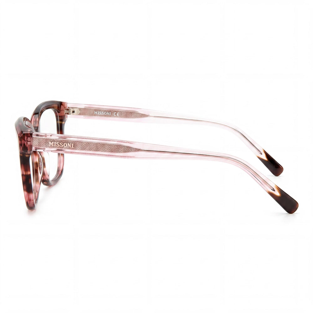M Missoni Casual Women's Sunglasses with Acetate Frame in Blue Grey Horn Color and 53mm Lens Width