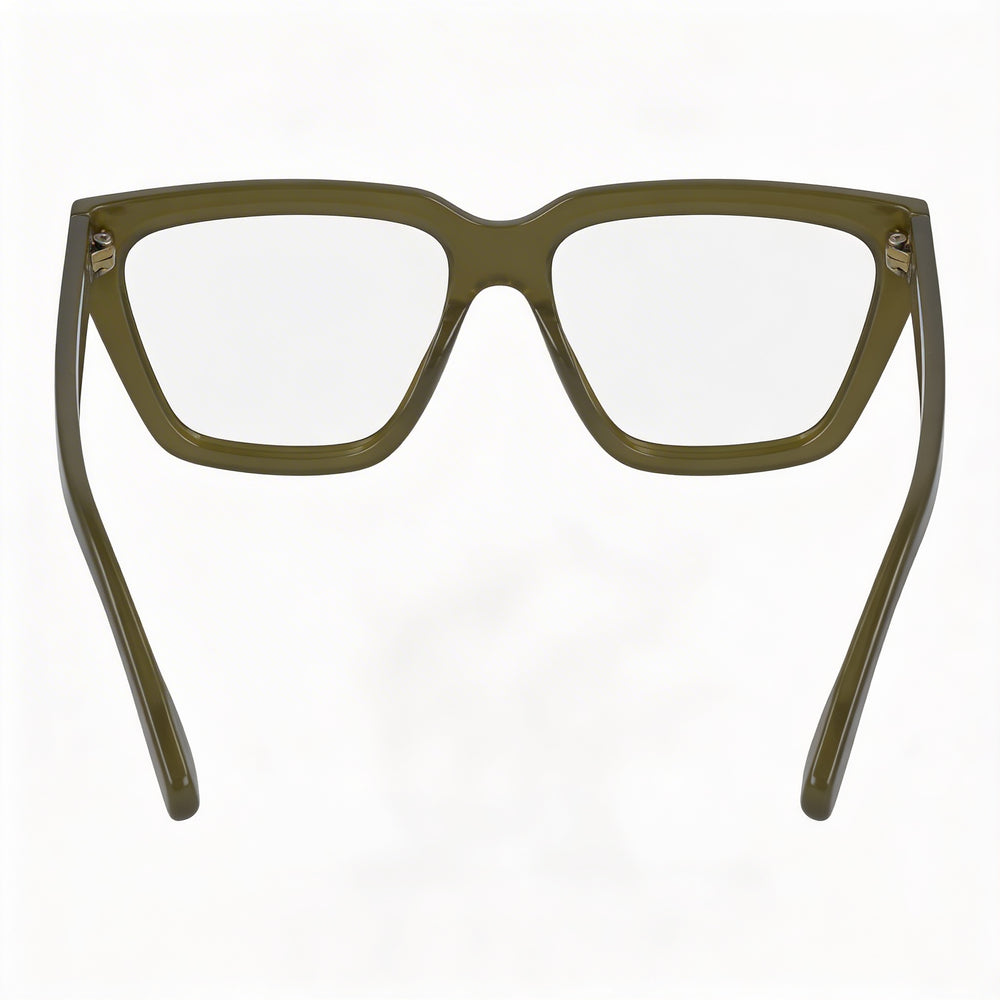 Gafas de sol Victoria Beckham para mujer, estilo moderno VB2658, con montura de acetato color oliva y lentes oliva a juego, tamaño 53 mm