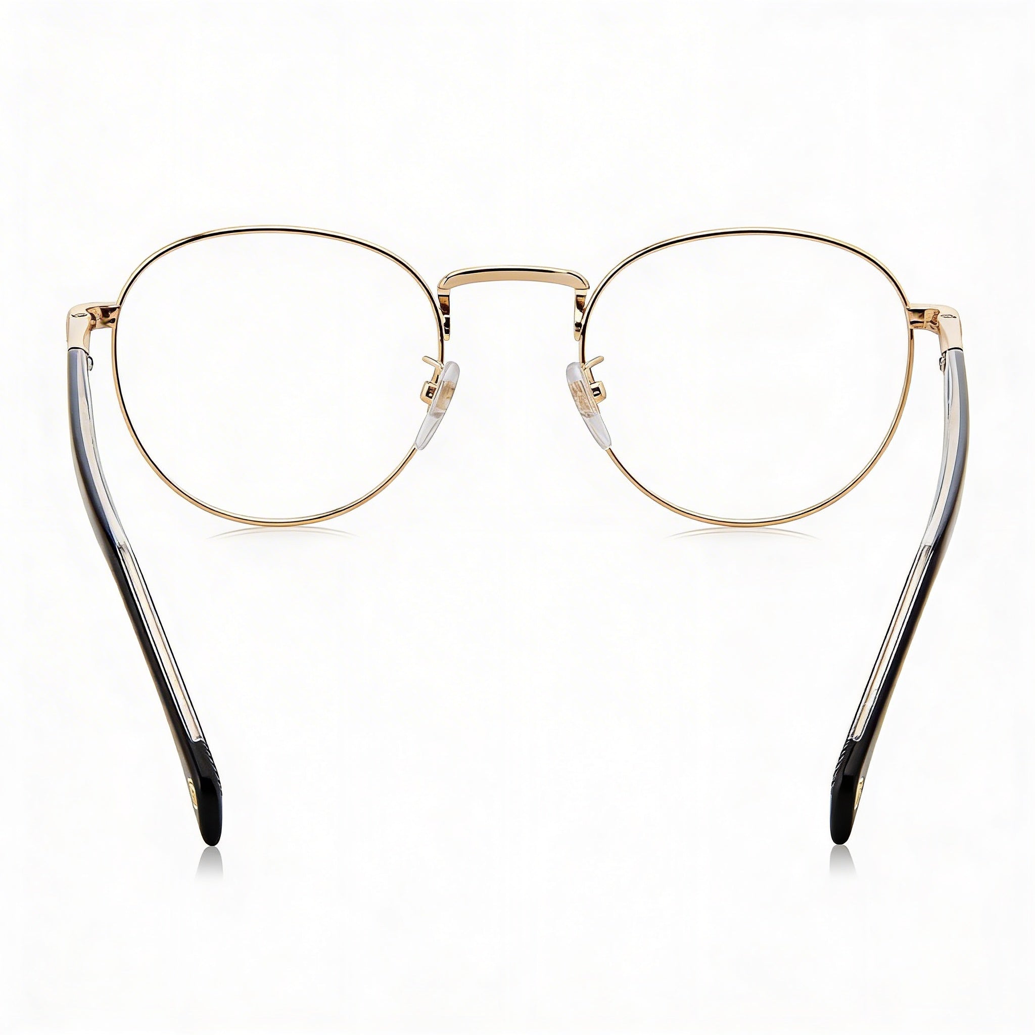 David Beckham Db 1127 Gafas Ópticas Modernas de Acero Aleado para Hombre en Oro y Negro con Lentes de Policarbonato 51mm, Photo 2
