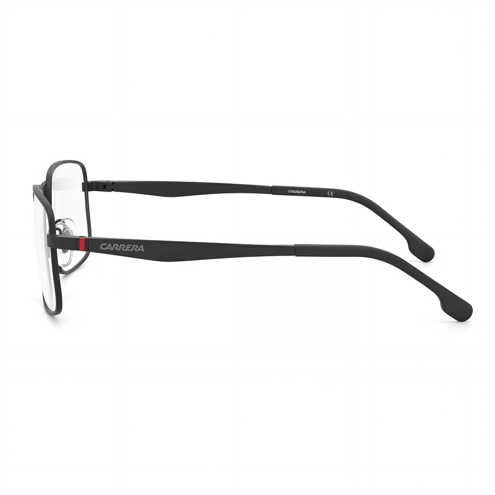 Gafas de ver Carrera 8854/003 rectangulares en negro mate para hombre, 57mm