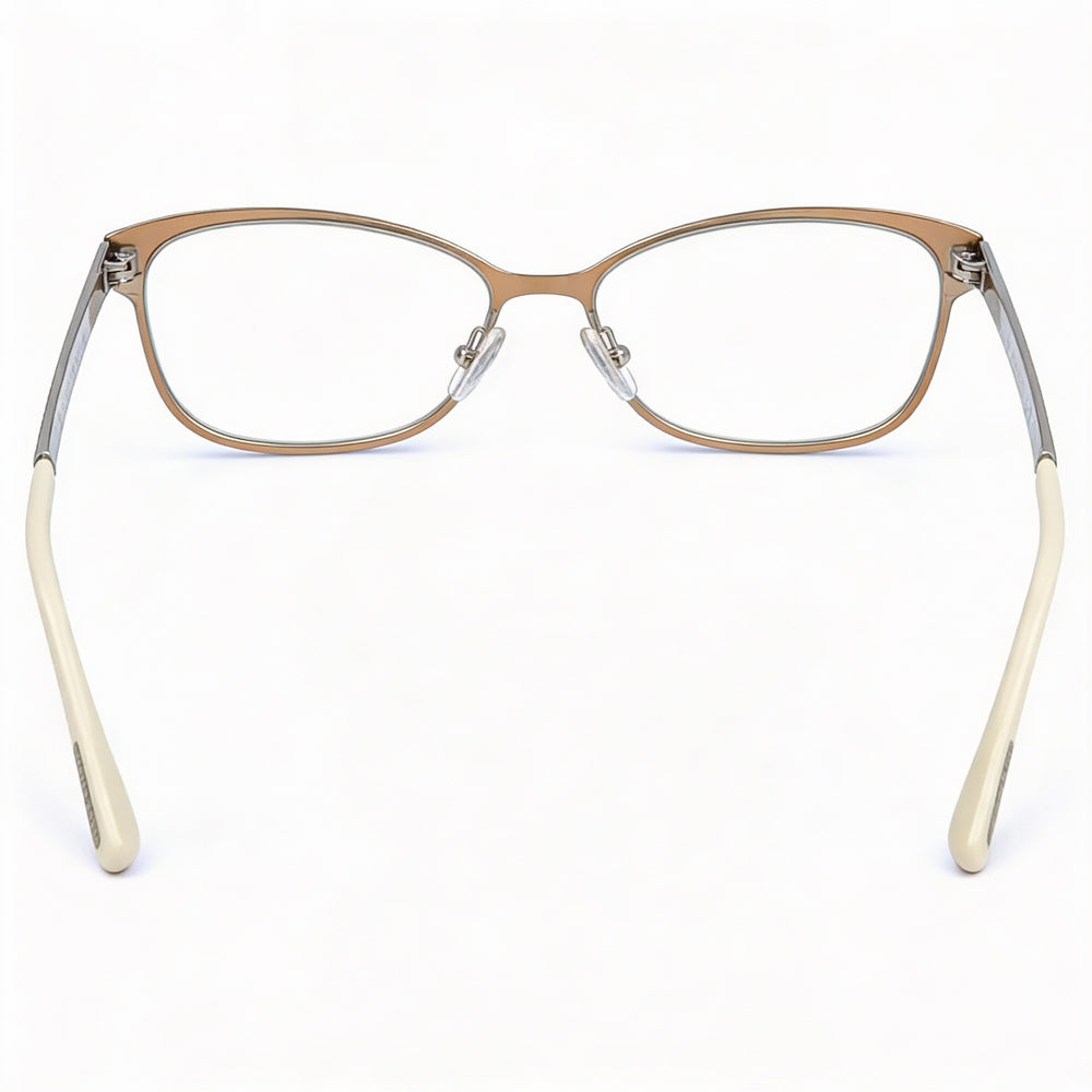 JIMMY CHOO JC203 VZH Women's Fashion Full Rim Oval Stainless Steel Eyeglasses Matte Bronze 54mm