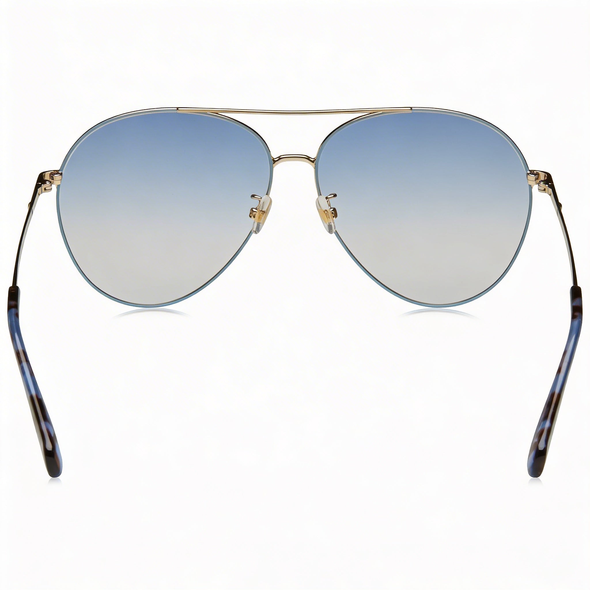 Kate Spade New York Carolane/F/S Women's Metal Blue Gold Blue Lens Pilot Asian Fit UV Protection Sunglasses 61mm, Photo 4