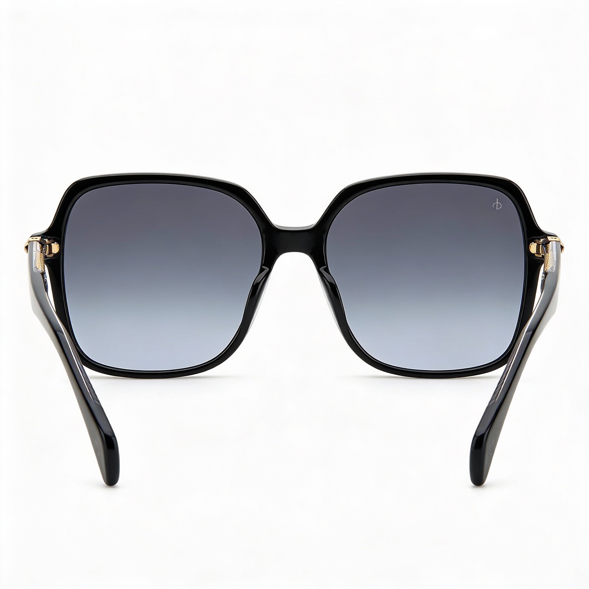 Gafas de sol Rag & Bone para mujer, estilo casual, de acetato negro, cuadradas, adaptables a la luz, en gris oscuro degradado, con protección UV, 55 mm, Photo 4