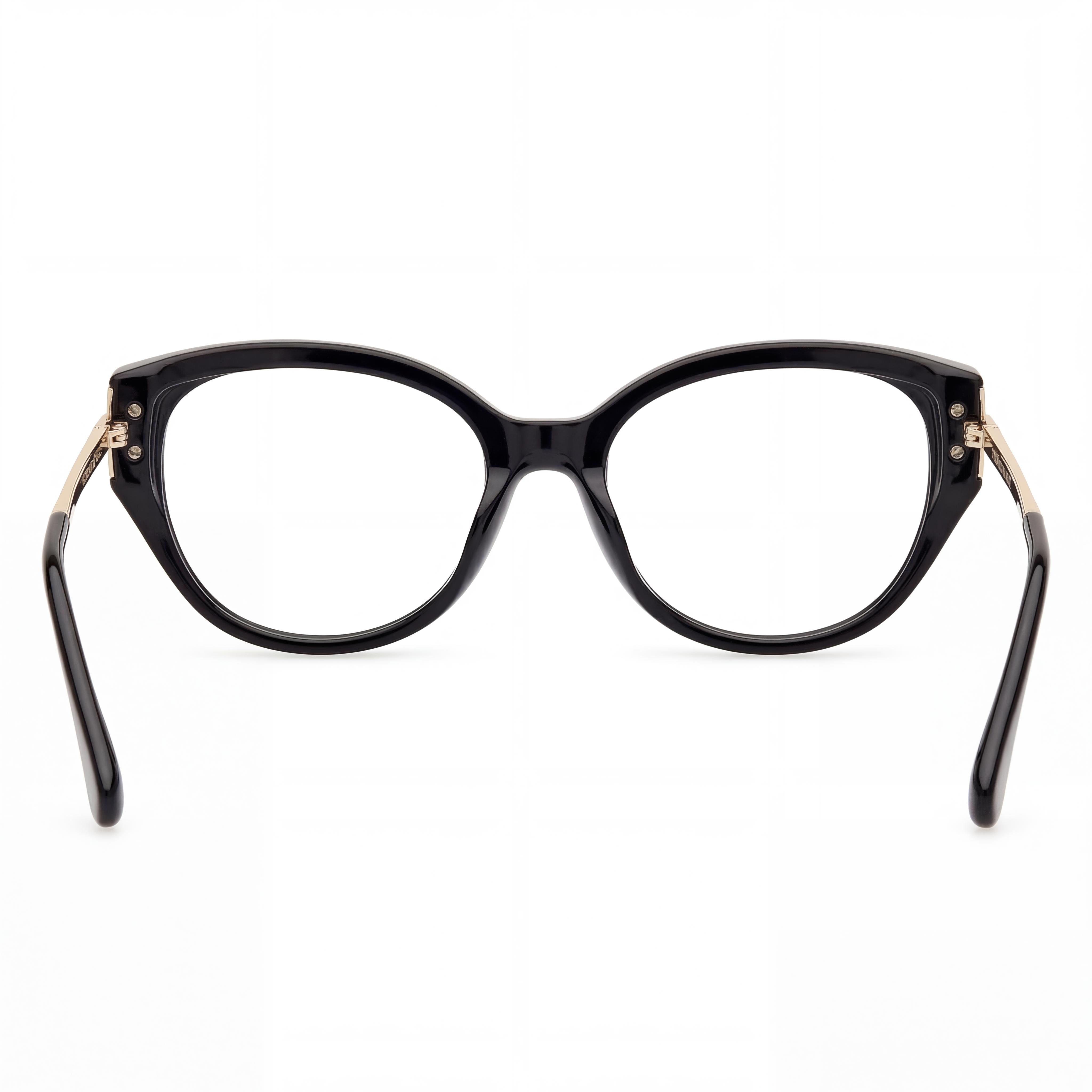 Gafas de sol de plástico MaxMara Mm5116 para mujer, negro brillante y oro pálido, 52 mm, Photo 2
