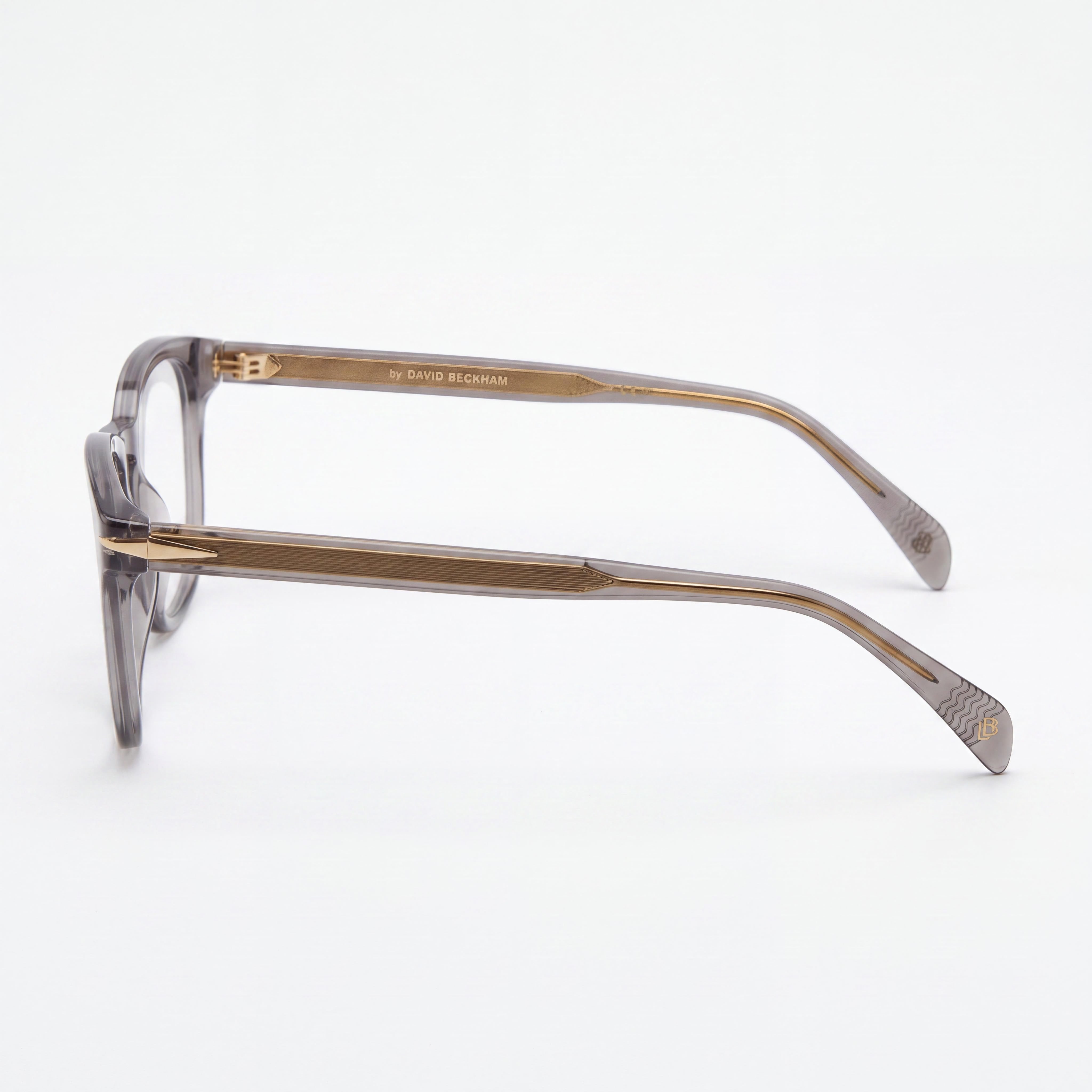 David Beckham Db 1072 Men's Grey Plastic Optical Eyeglasses Frame with 50mm Lens, 22mm Bridge, 145mm Temple, Photo 2