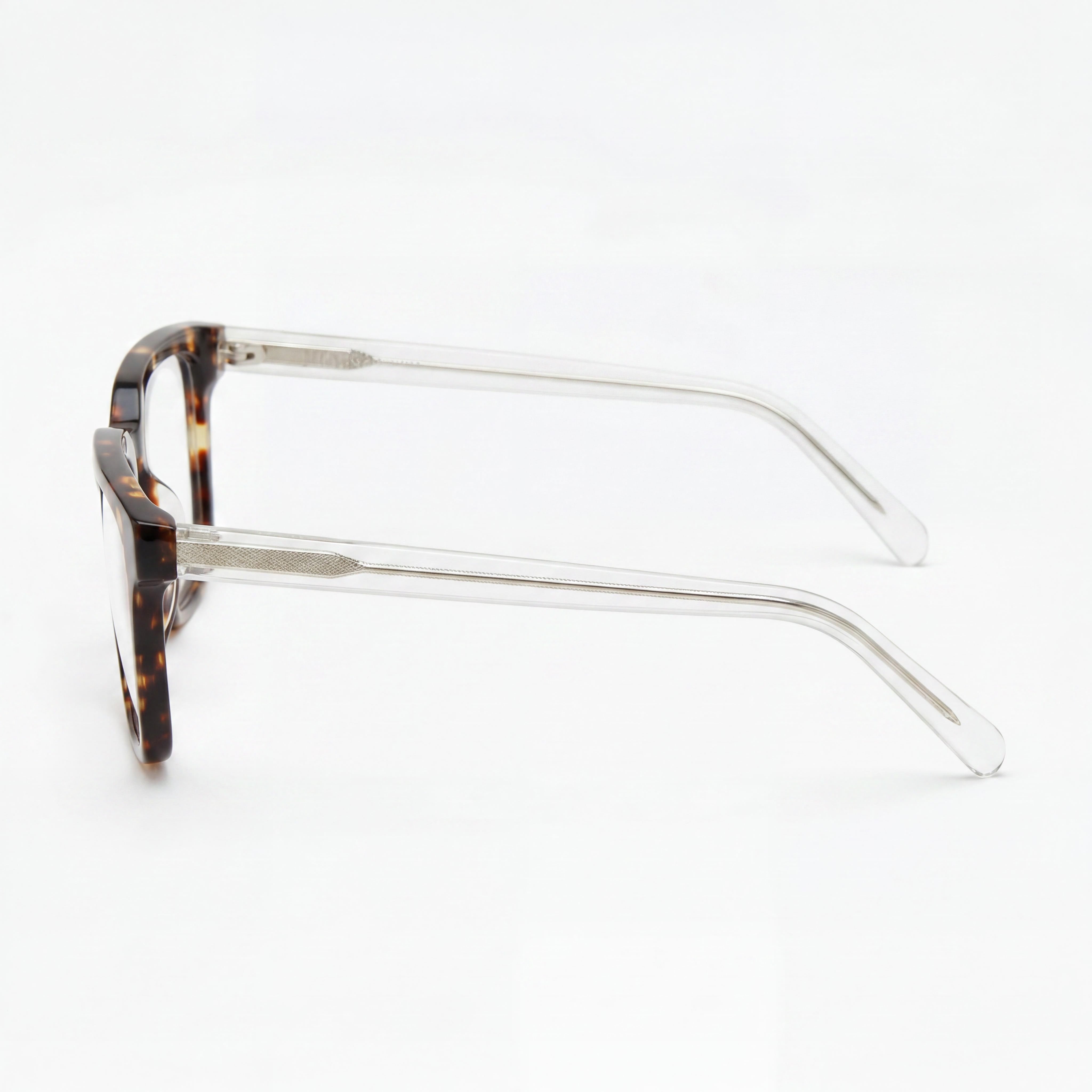 Lucky Brand VLBD420 Unisex Plastic Square Eyeglasses Black, Transparent Grey & Grey-logo 52-19, Photo 2