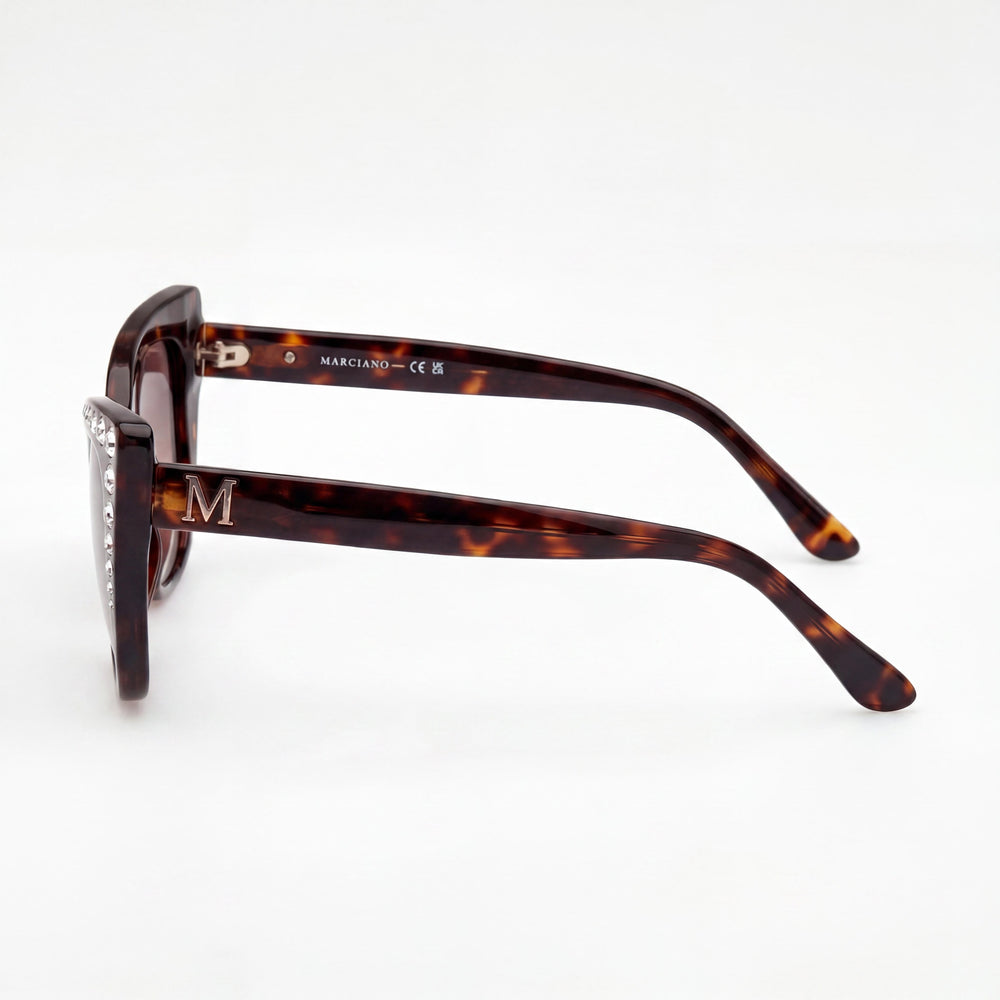 GUESS by Marciano Gm00000 Unisex Injected Dark Havana Frame Non-Polarized Lens Eyewear 54-17-145