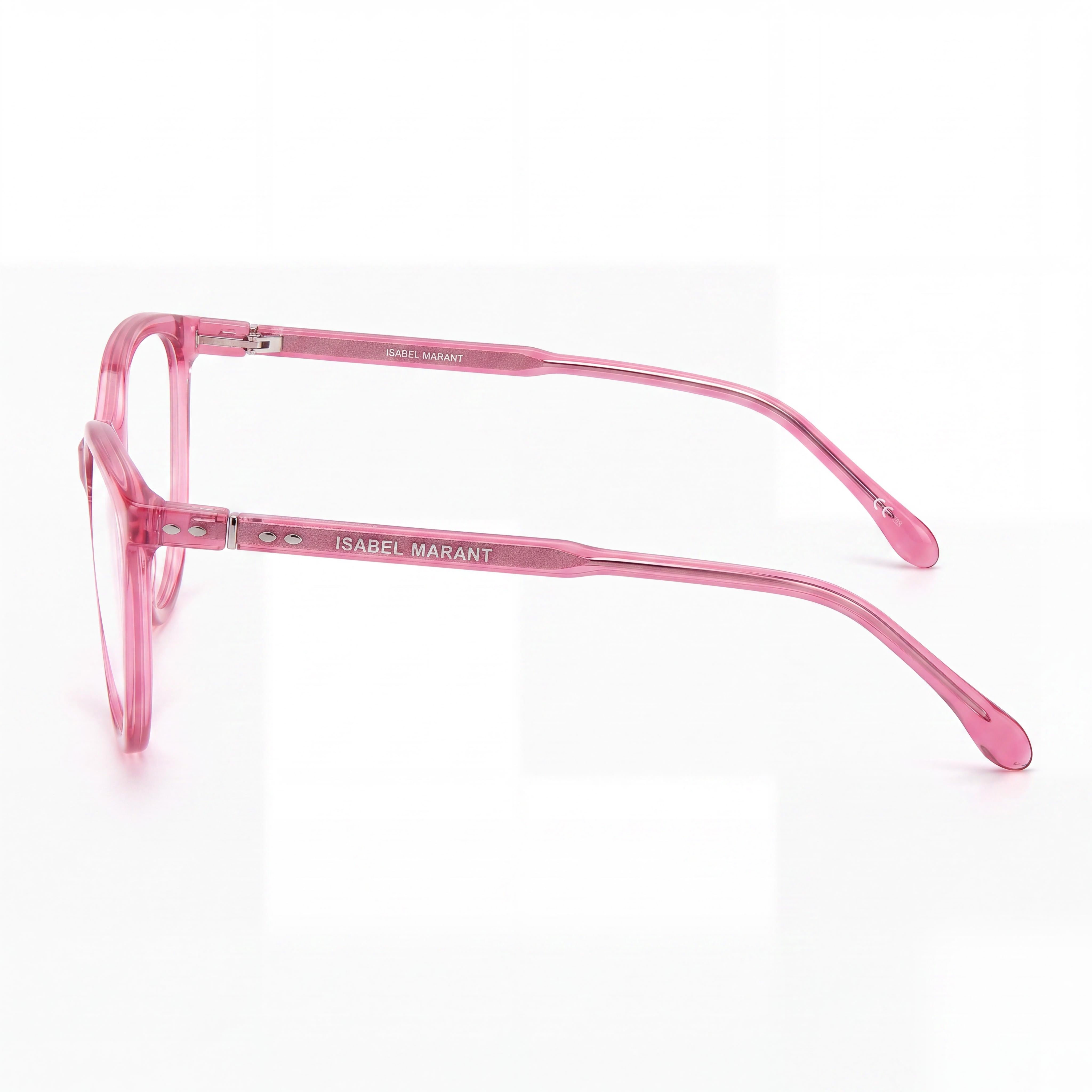 Isabel Marant IM 0065 Women's Pink Acetate Frame Polycarbonate Lens Non-Polarised Sunglasses 55mm, Photo 2