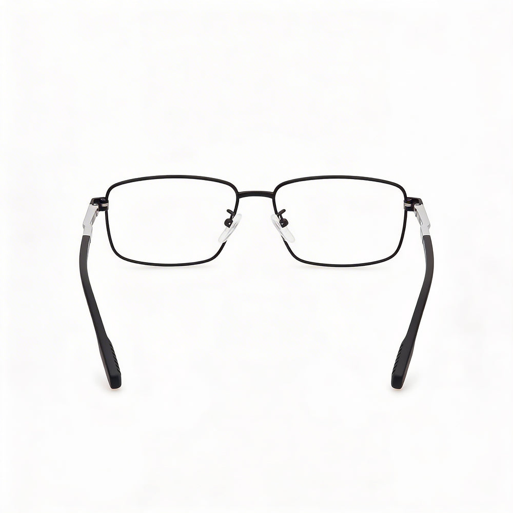 Adidas Casual Unisex Metal Matte Black Transparent Eyeglasses 55-15-145