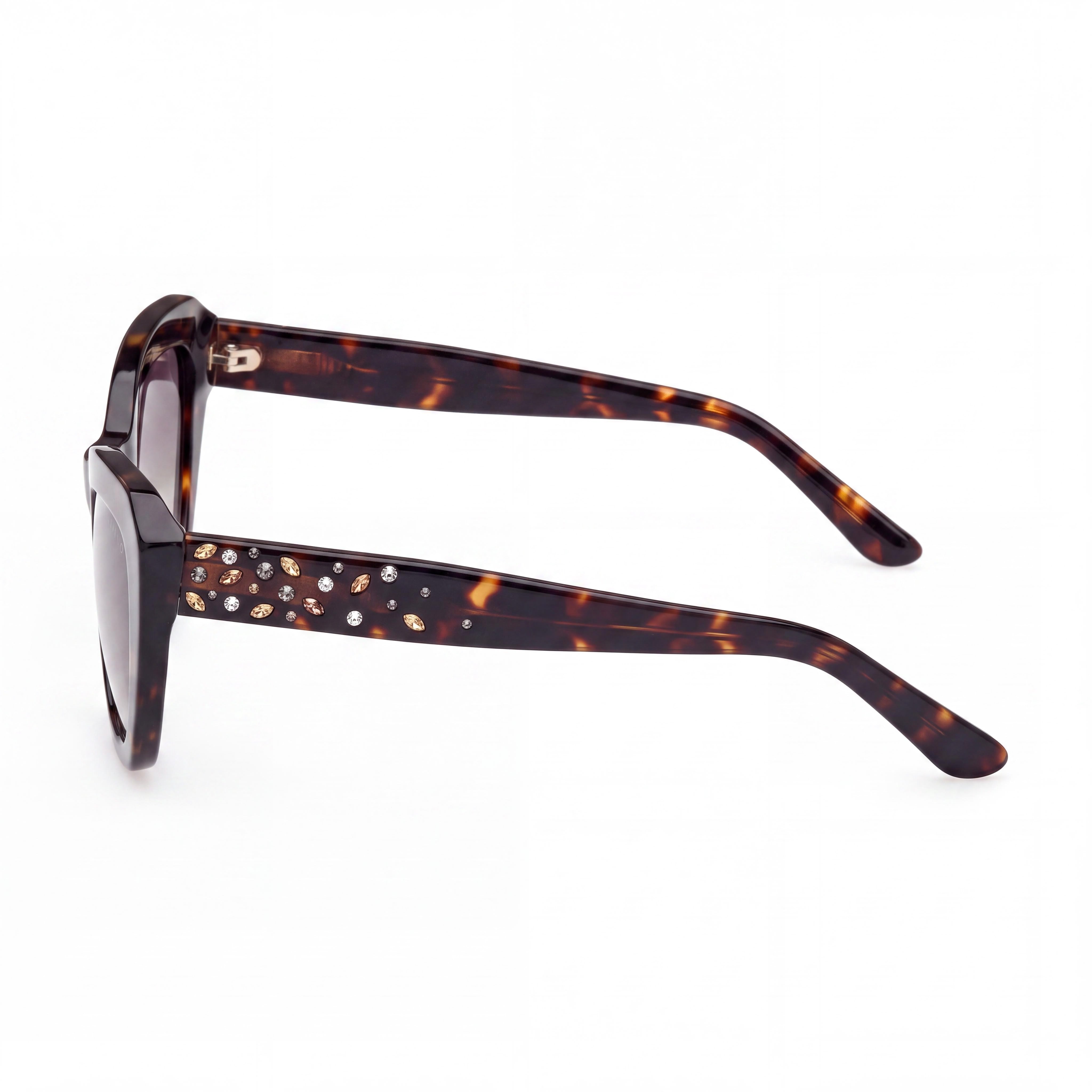 GUESS by Marciano Gm00016 Gafas de mujer con montura de plástico habana oscuro, lentes de policarbonato no polarizadas 53-22-140, Photo 2