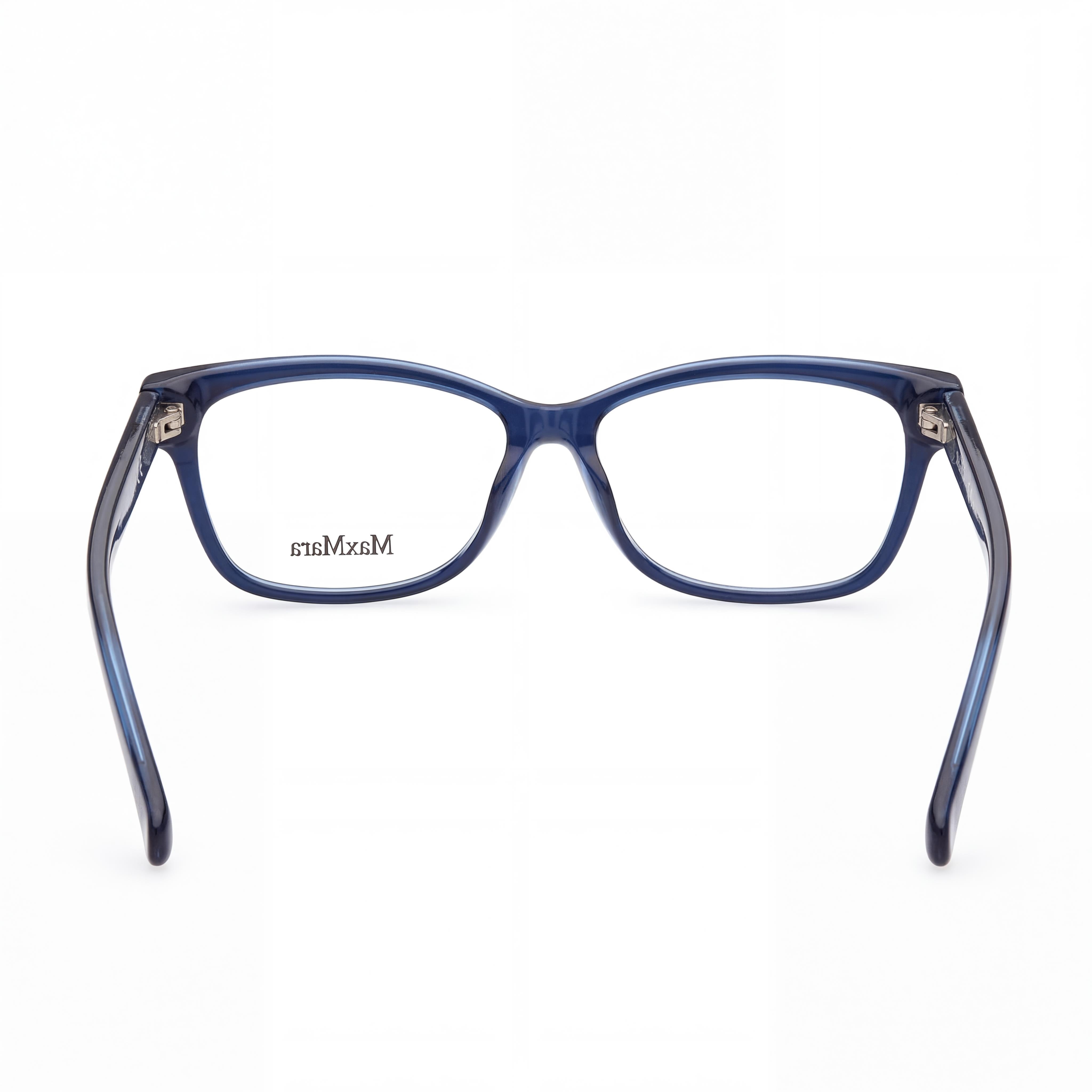 MaxMara MM5013 Women's Blue Acetate Optical Frames with Clear Demo Lenses, Prescription Ready, Size 54-13-140, Photo 3