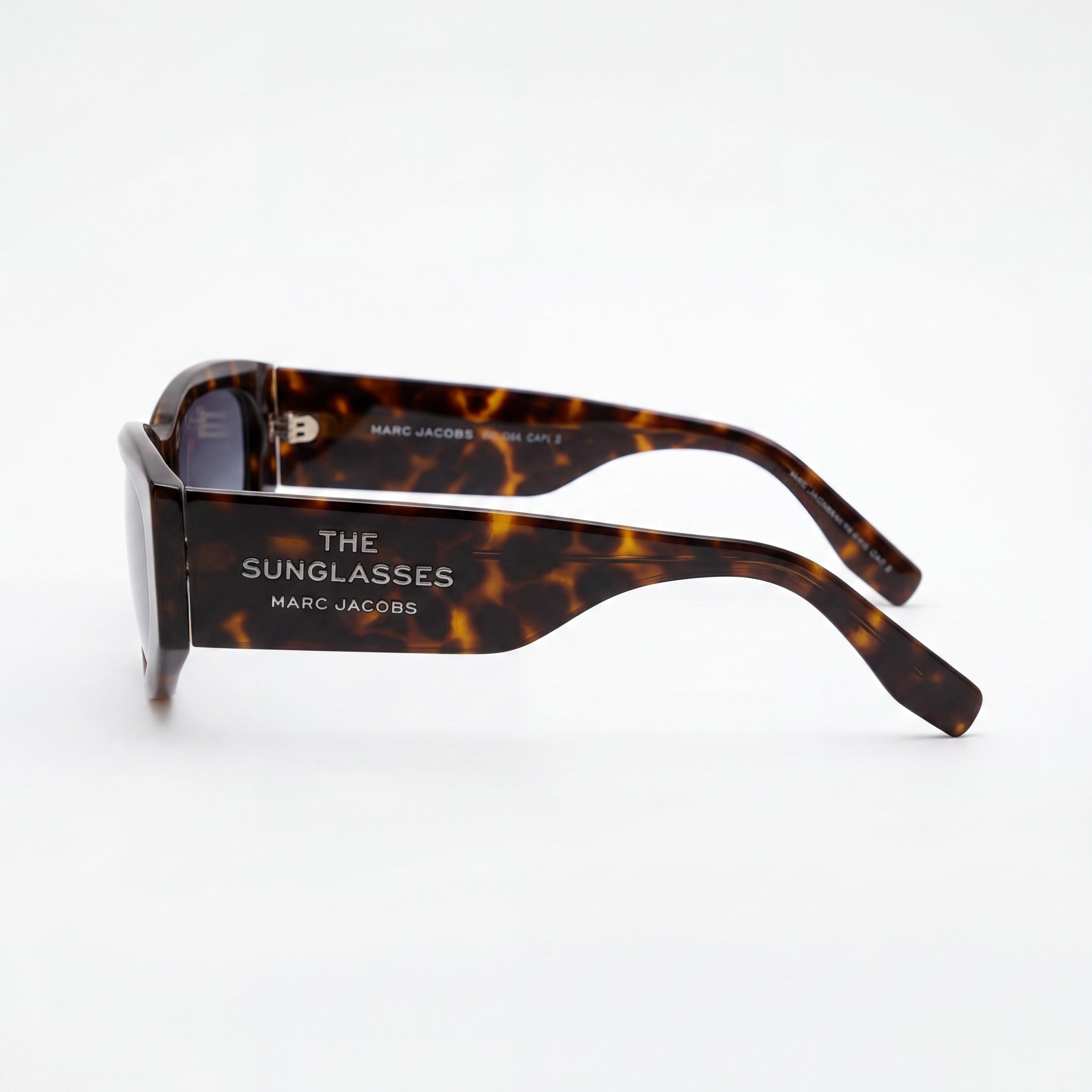 Gafas de sol Marc Jacobs Classic de mujer con montura de plástico ojo de gato Habana y lentes grises Azure con protección UV, Photo 3