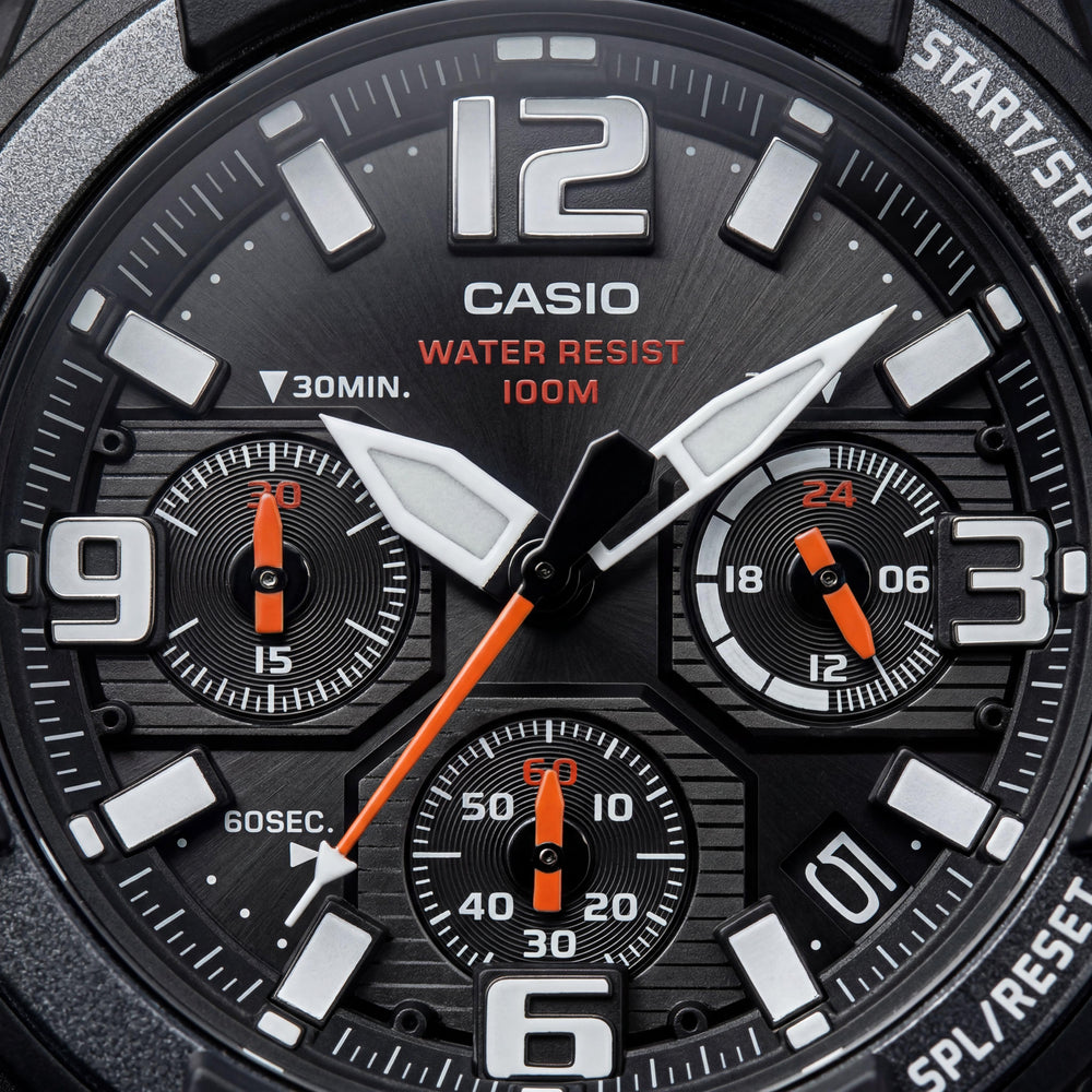 Casio MCW-100H-4AV Men's Quartz Chronograph Watch, 48mm