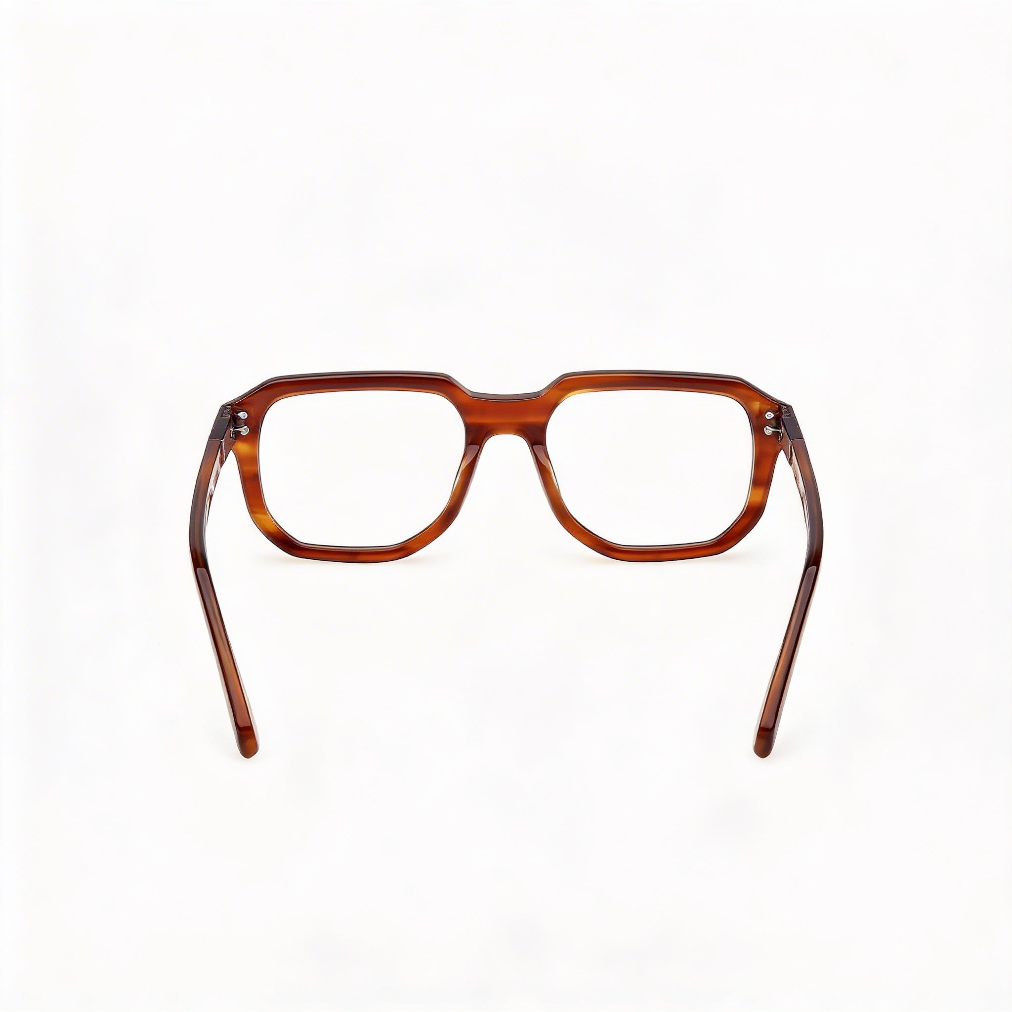 Guess Gu50332 Men’s Light Brown Horn Plastic Frame Polycarbonate Lens Optical Eyeglasses 52mm, Photo 3