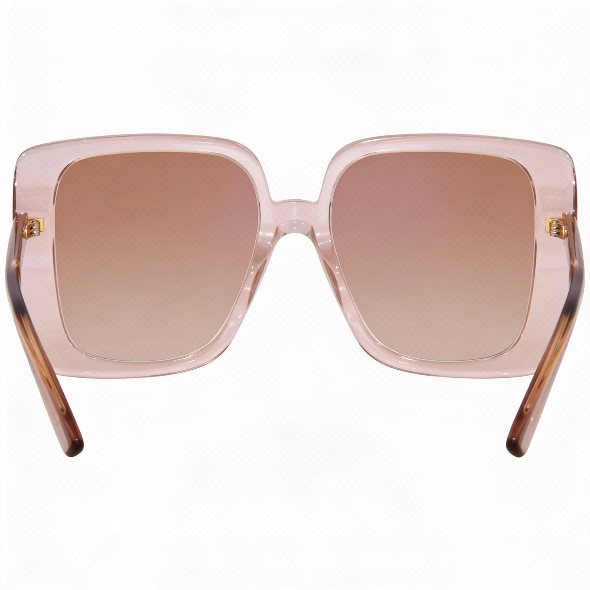 Gafas de sol Gucci Gg1314s-005 para mujer, cuadradas, de acetato reciclado, beige, marrón y dorado, con protección UV, no polarizadas, 55 mm, Photo 2