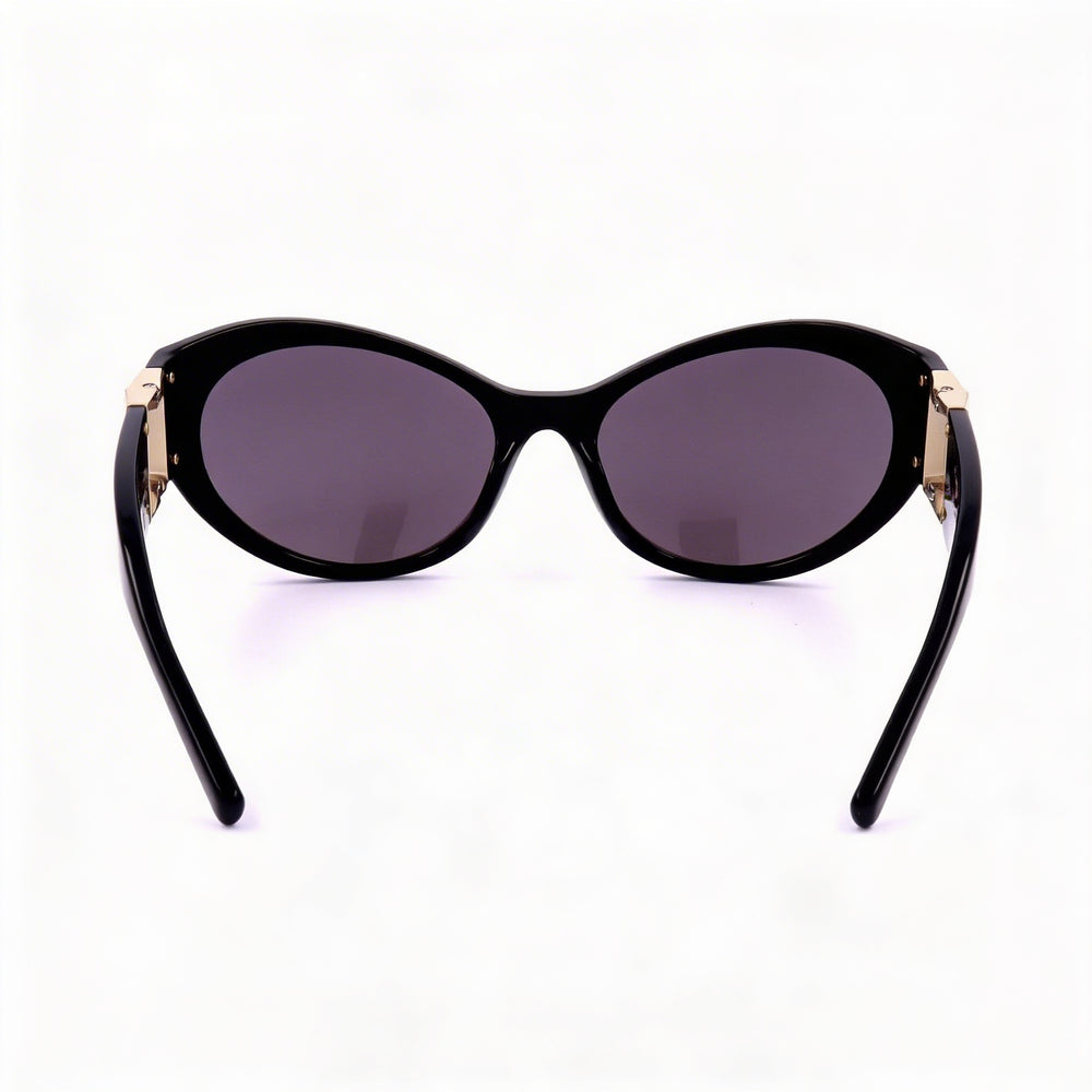 Givenchy Casual Women's Shiny Black Plastic Smoke Non-Polarized 100% UV Protection Sunglasses 63mm