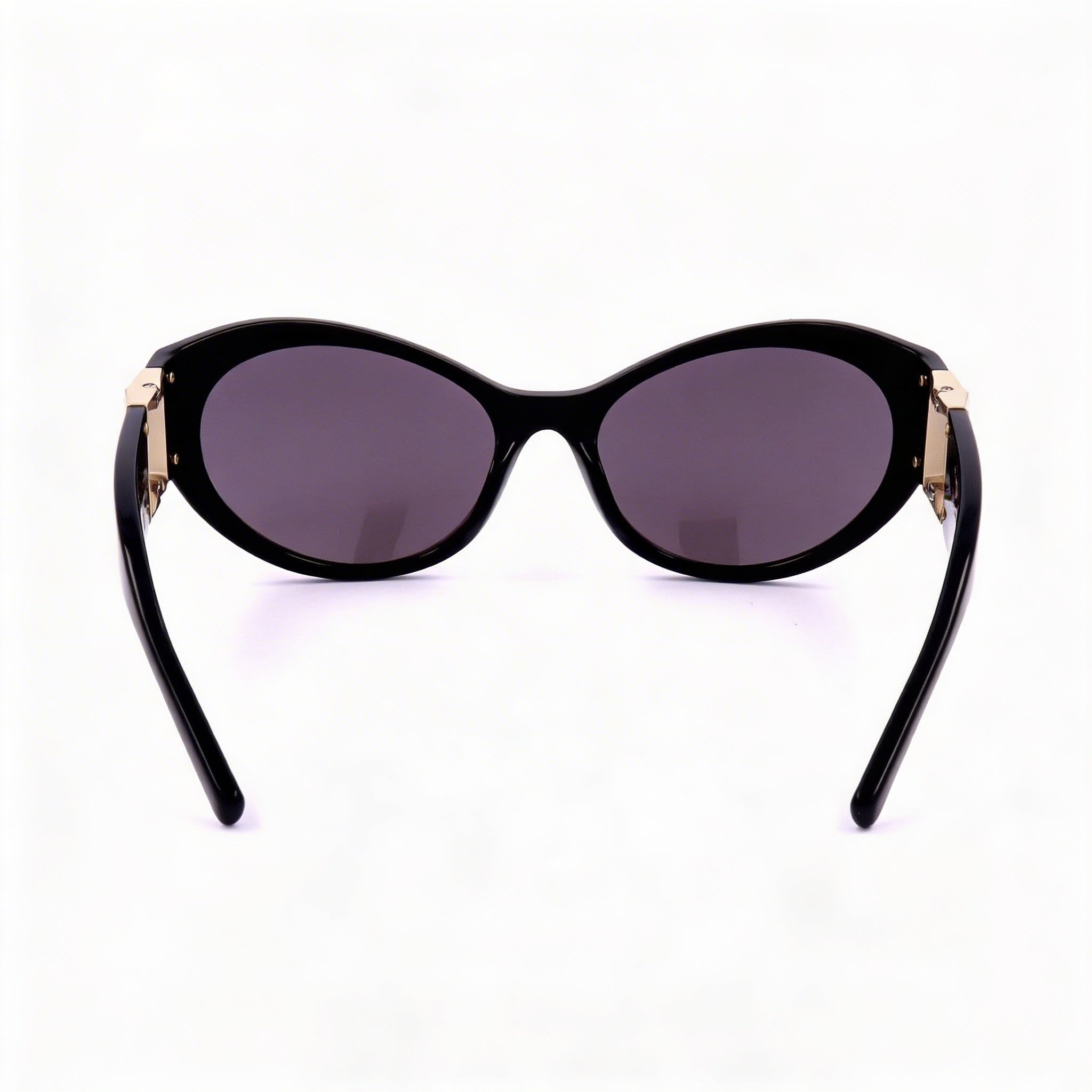 Givenchy Casual Women's Shiny Black Plastic Smoke Non-Polarized 100% UV Protection Sunglasses 63mm, Photo 3