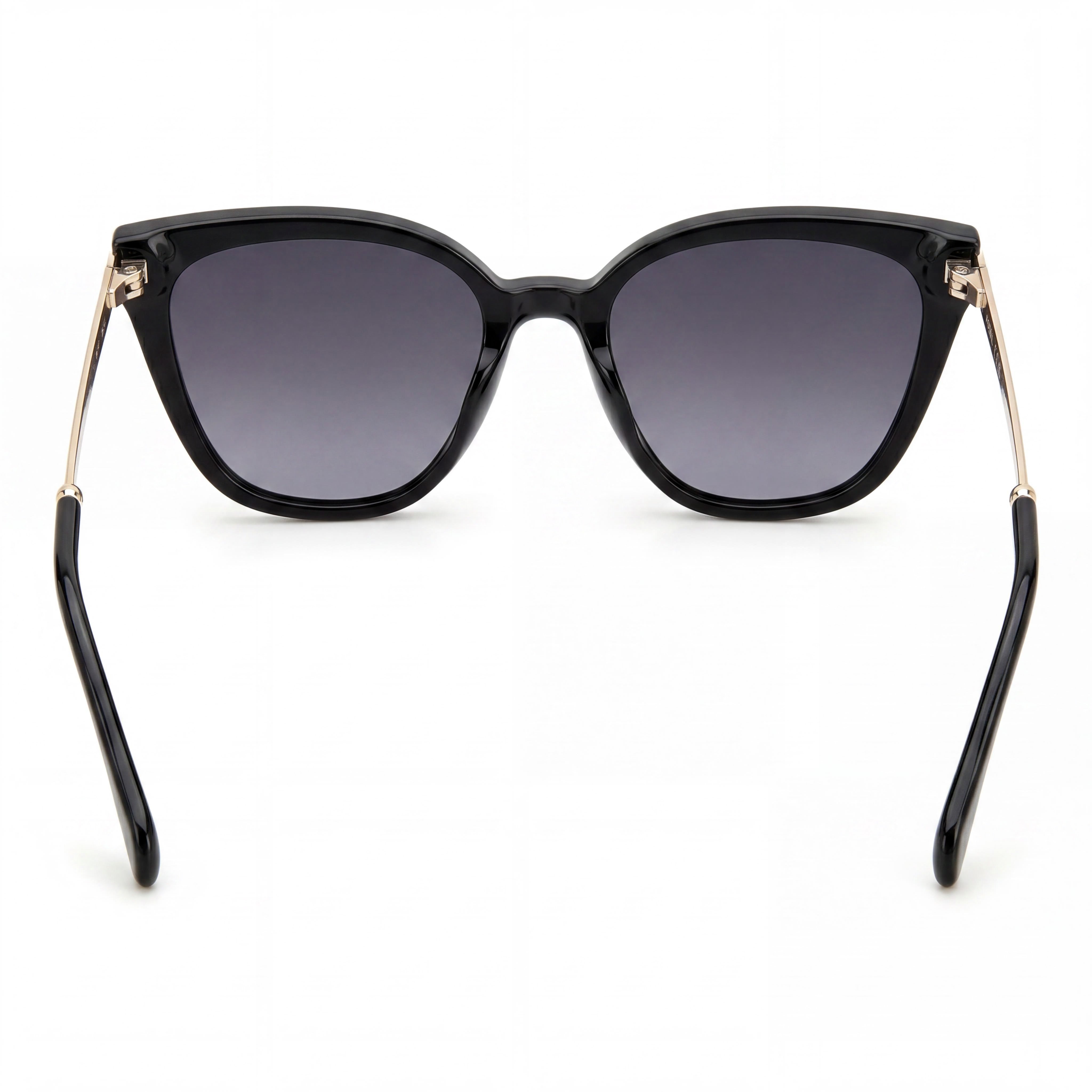 Fossil Contemporary Women's Black Grey Plastic Sunglasses with Dark Grey Shaded Lenses and UV Protection 50mm, Photo 4