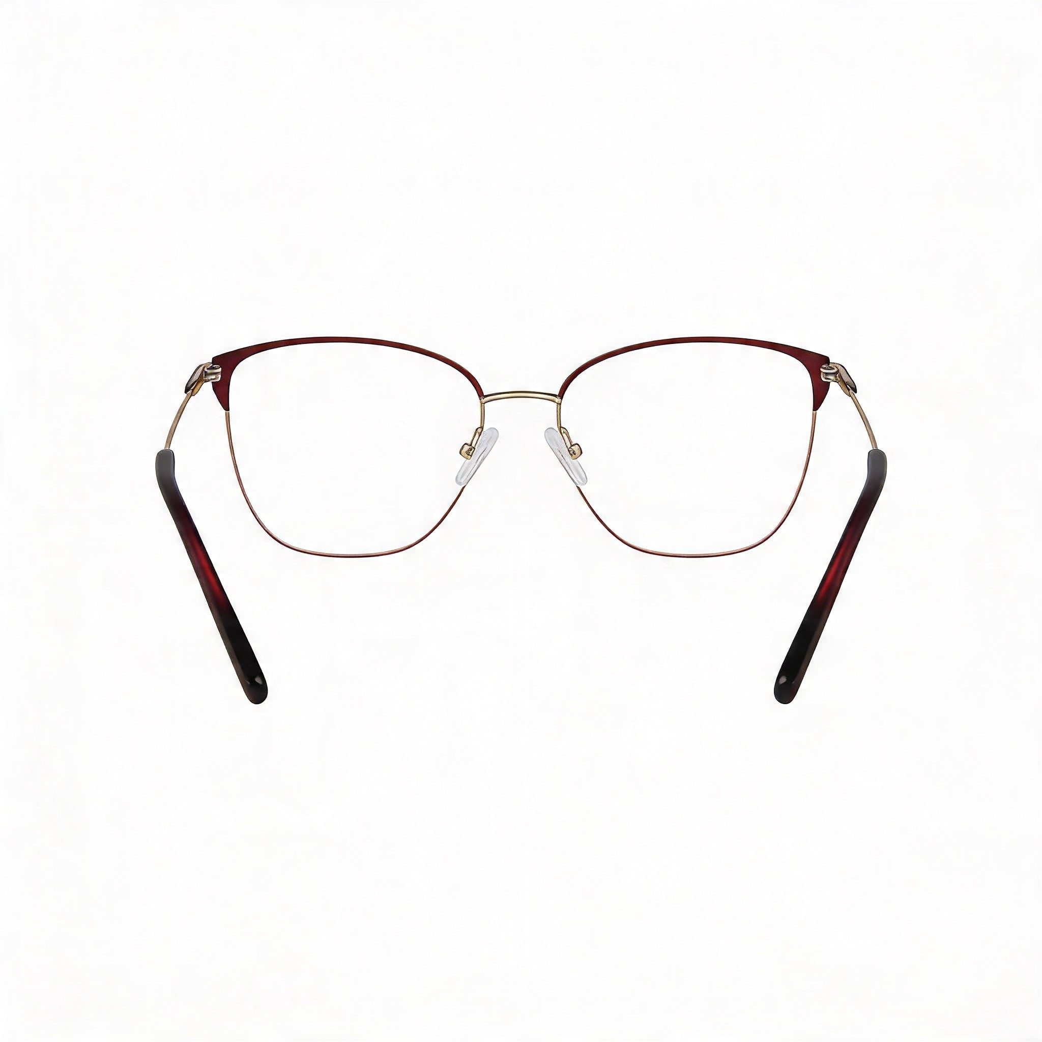 Adensco Classic Men’s Burgundy Metal Frame Eyeglasses with Multicolor Polycarbonate Lenses (53-16-135), Photo 4
