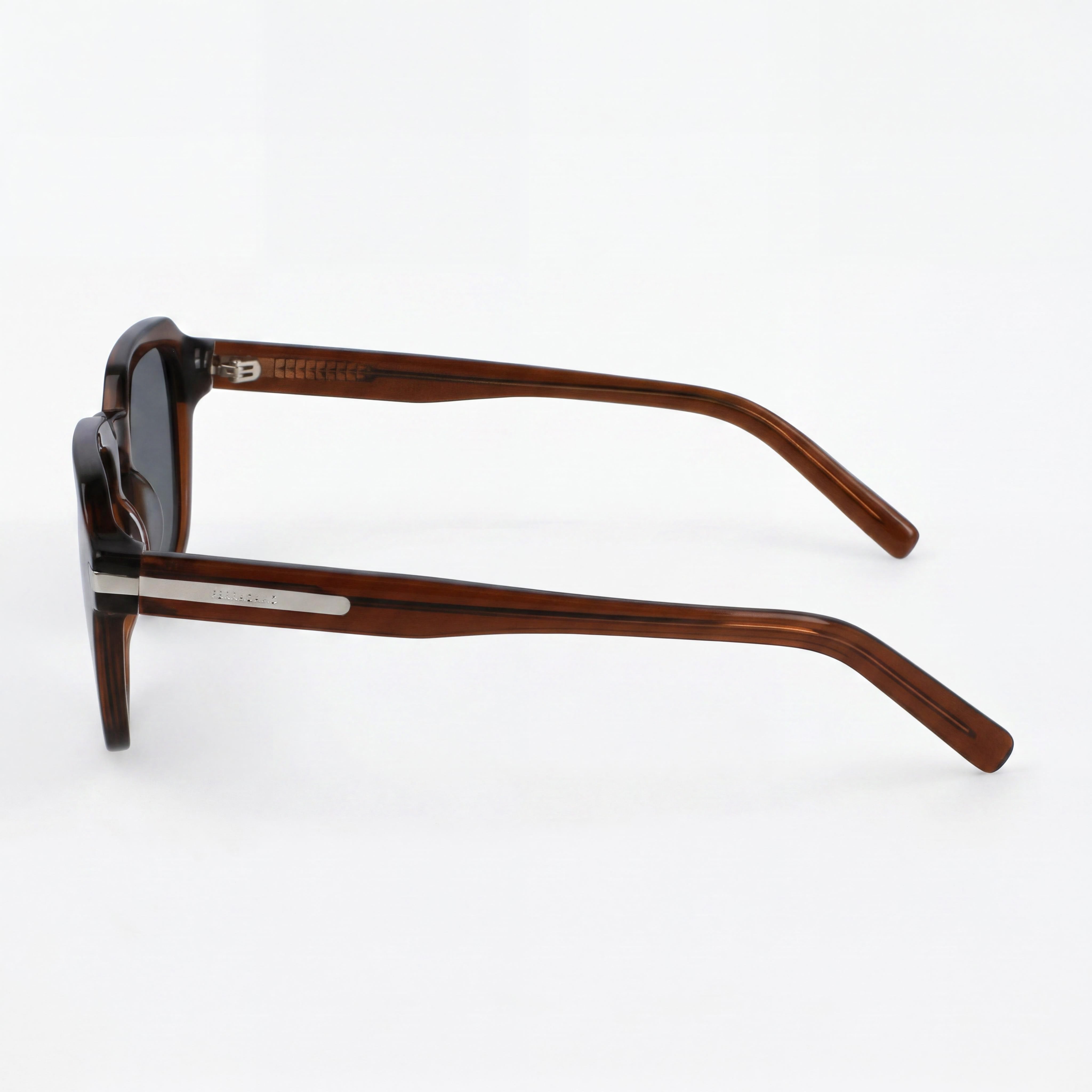 Gafas de sol unisex Salvatore Ferragamo SF1089SN de acetato, estilo casual, con protección UV, color marrón transparente, 52 mm, Photo 3