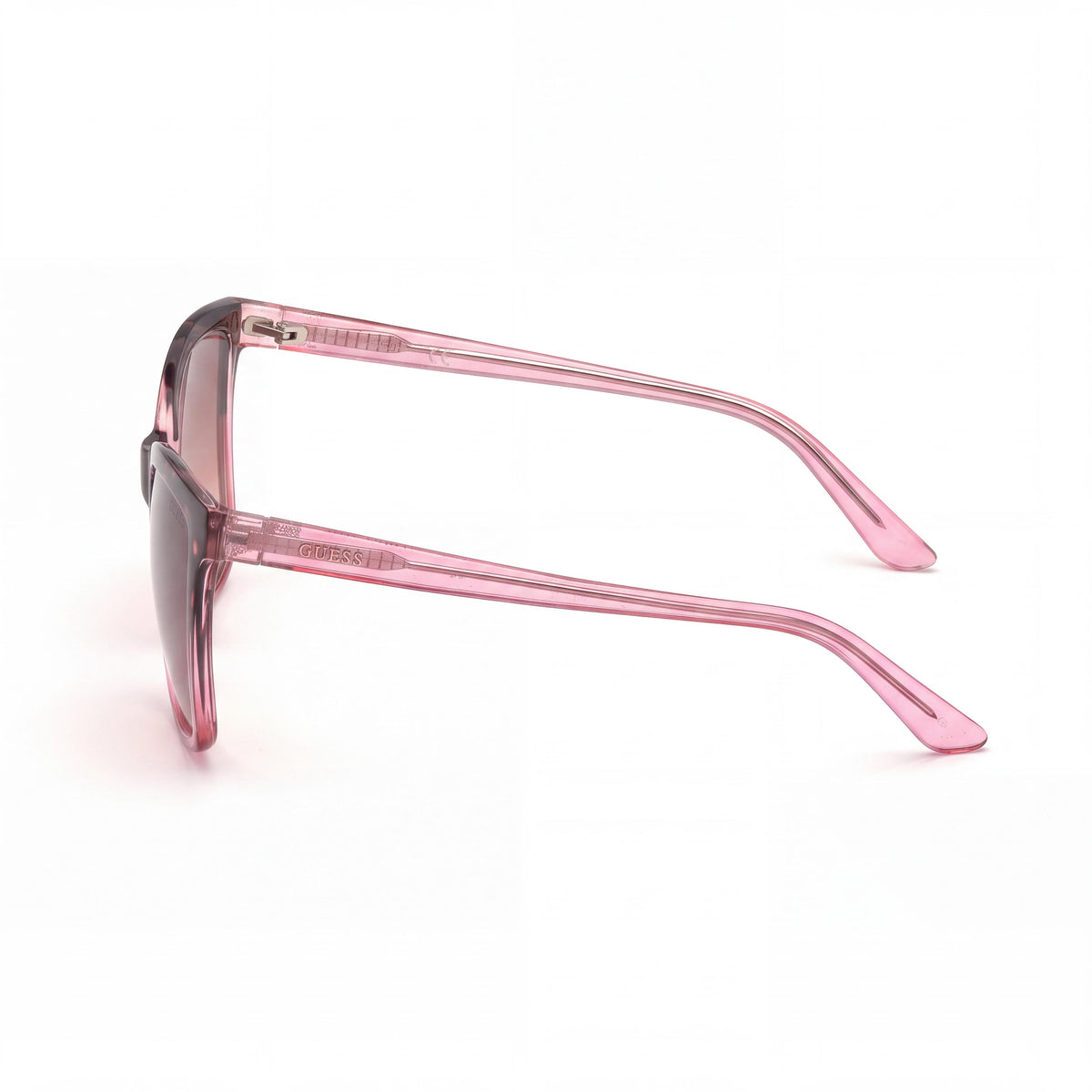 Gafas de sol de mujer de plástico inyectado, cuadradas, clásicas, de GUESS, espejo rosa brillante burdeos 57mm, Photo 3