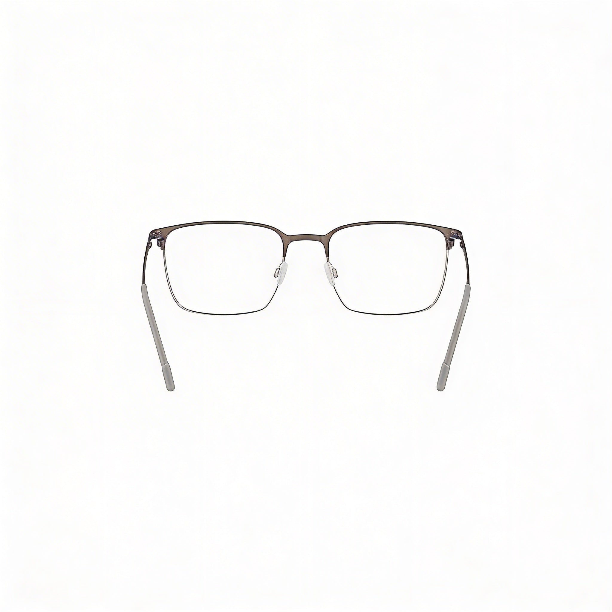 Flexon E1140 Unisex Acetate Frame Eyeglasses with Polycarbonate Lenses Matte Gunmetal Silver 54mm, Photo 2