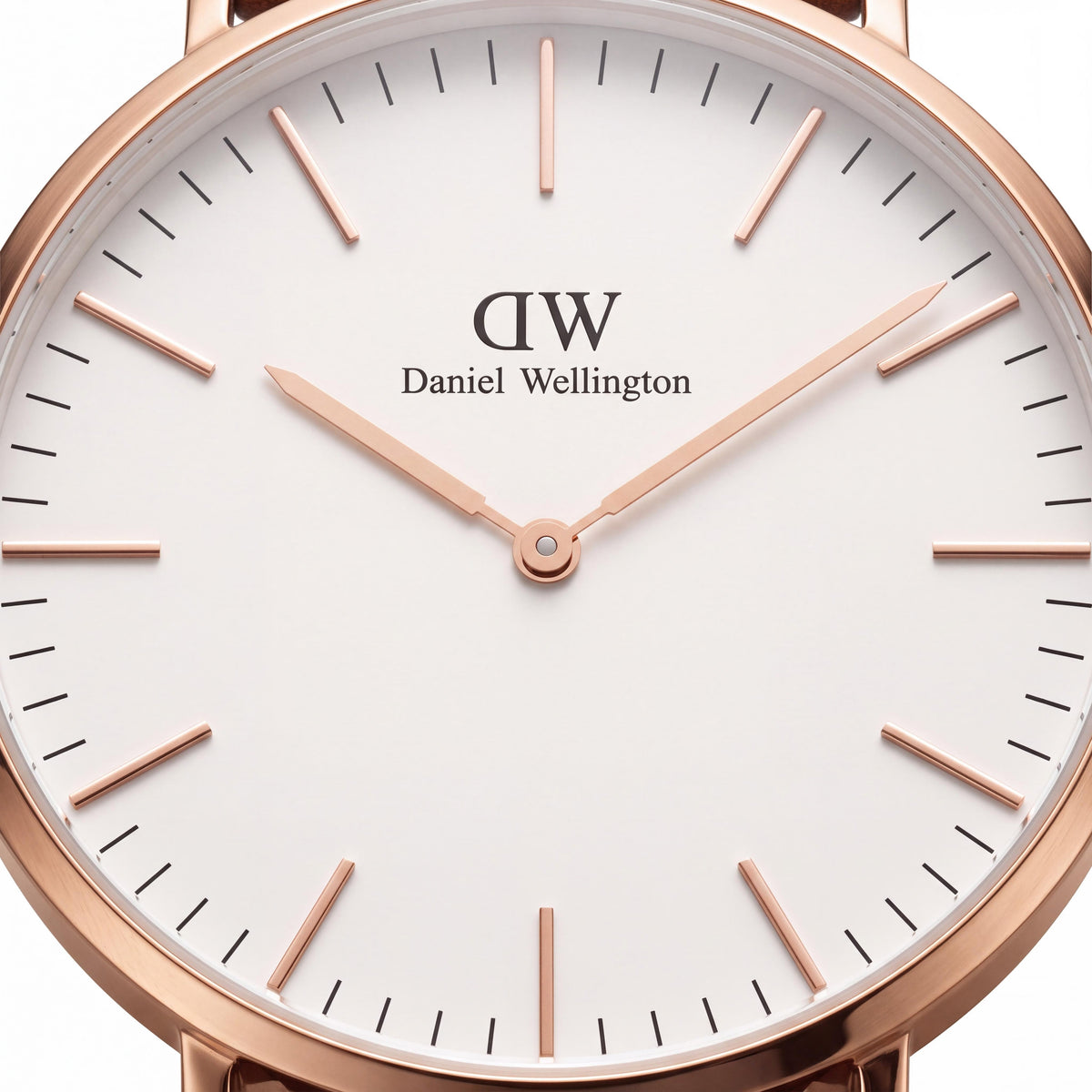 Daniel Wellington DW00100035 Unisex Rose Gold 36mm White Dial Leather Strap Analog Water Resistant Watch, Photo 2