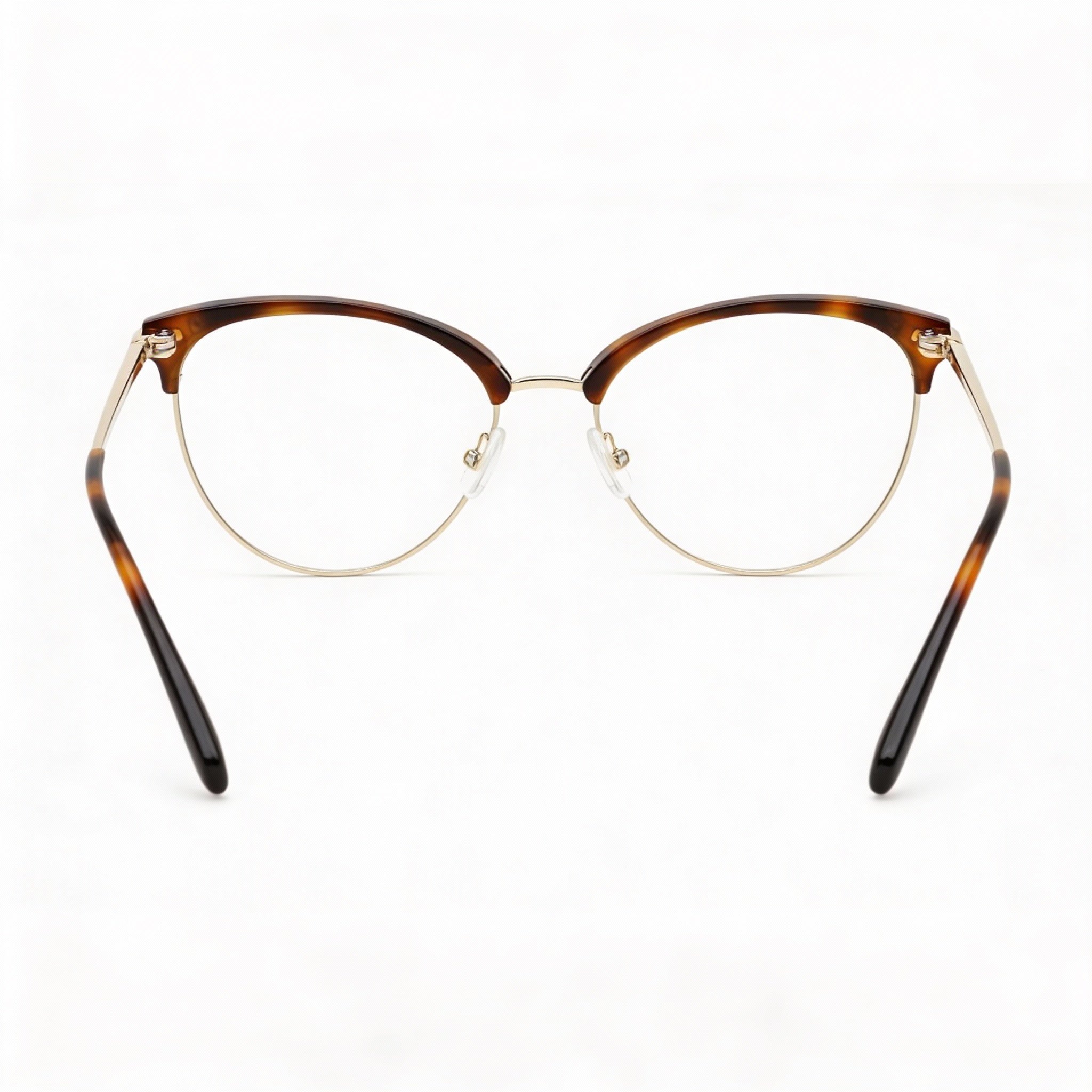 Gafas de vista BANANA REPUBLIC Loraine para hombre con montura de plástico color marrón habano y lentes de 52 mm, Photo 4
