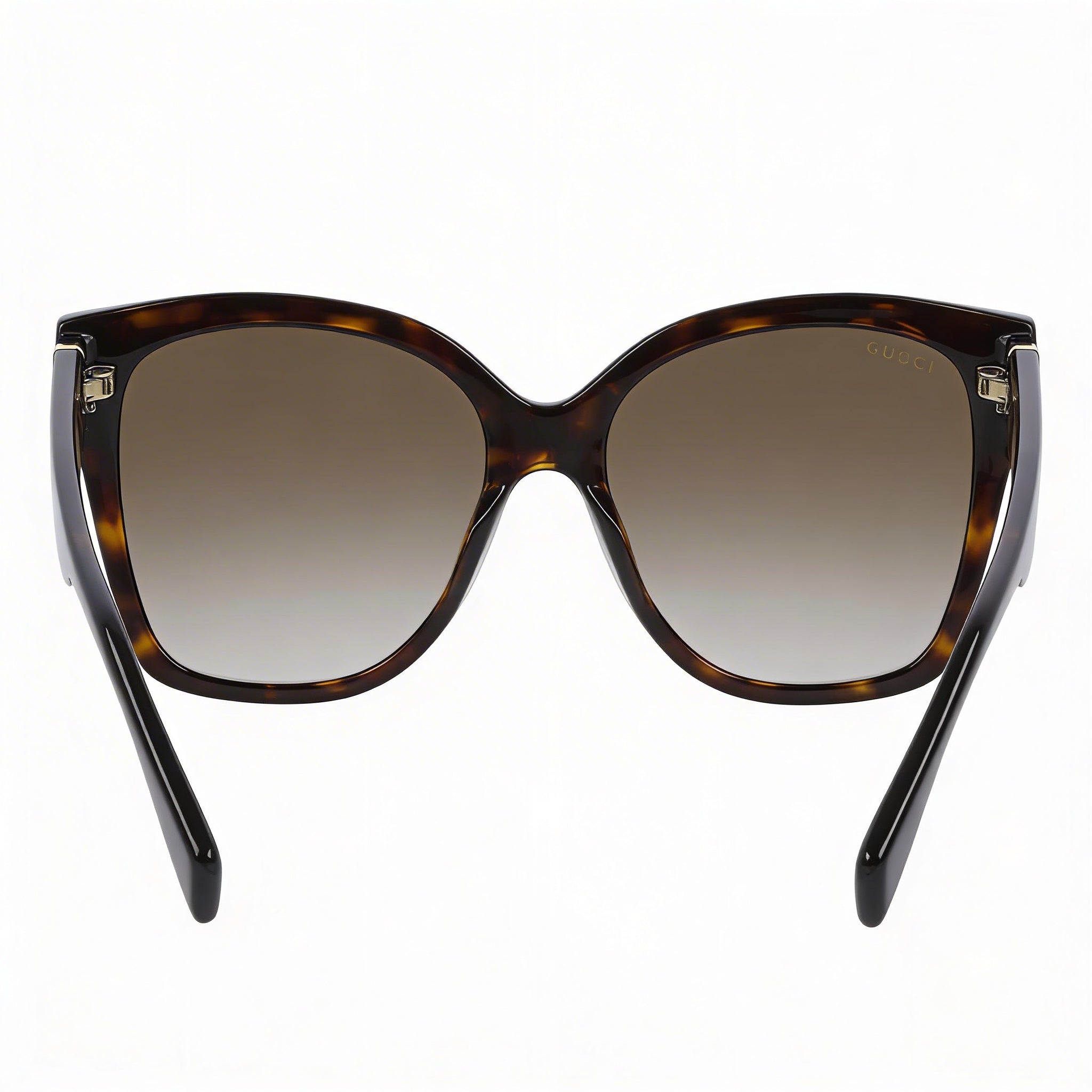 Gucci Glam Women's Dark Havana Brown Shaded Non-Polarized UV Protection Sunglasses, 54mm Lens, Photo 4