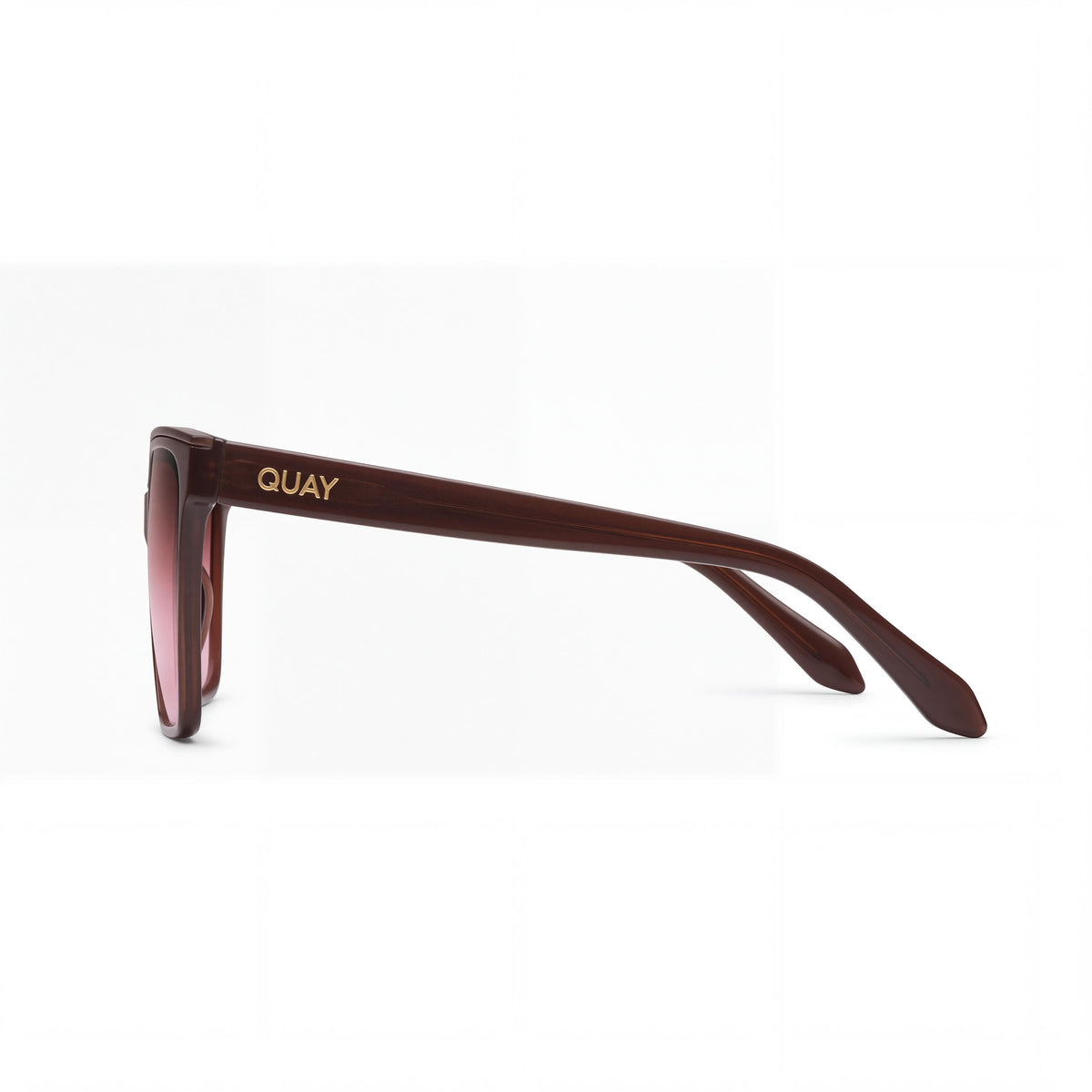 QUAY Level Up Women's Dark Brown Rouge Glow Injection Frame Non-Polarized Sunglasses 60-16-148, Photo 3