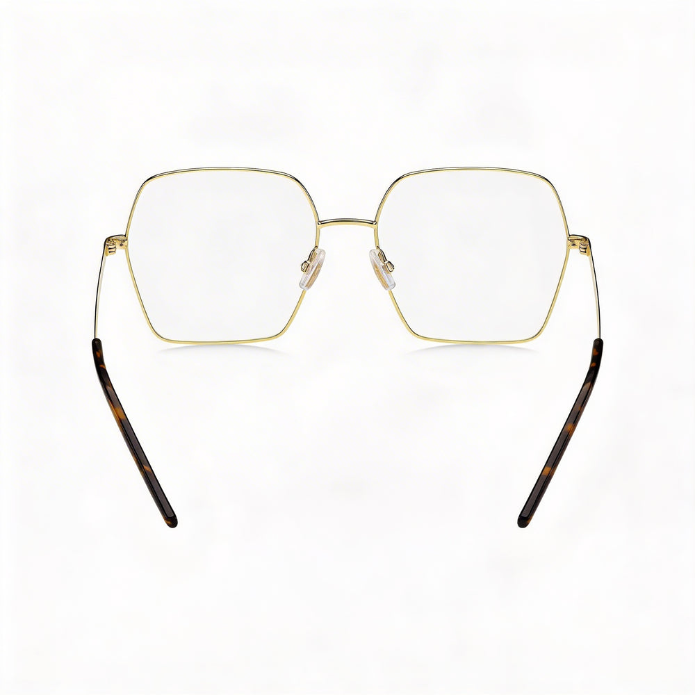 Hugo Boss Casual Women's Black Gold Stainless Steel Frame Clear Lens Optical Eyeglasses Lens Width 54mm