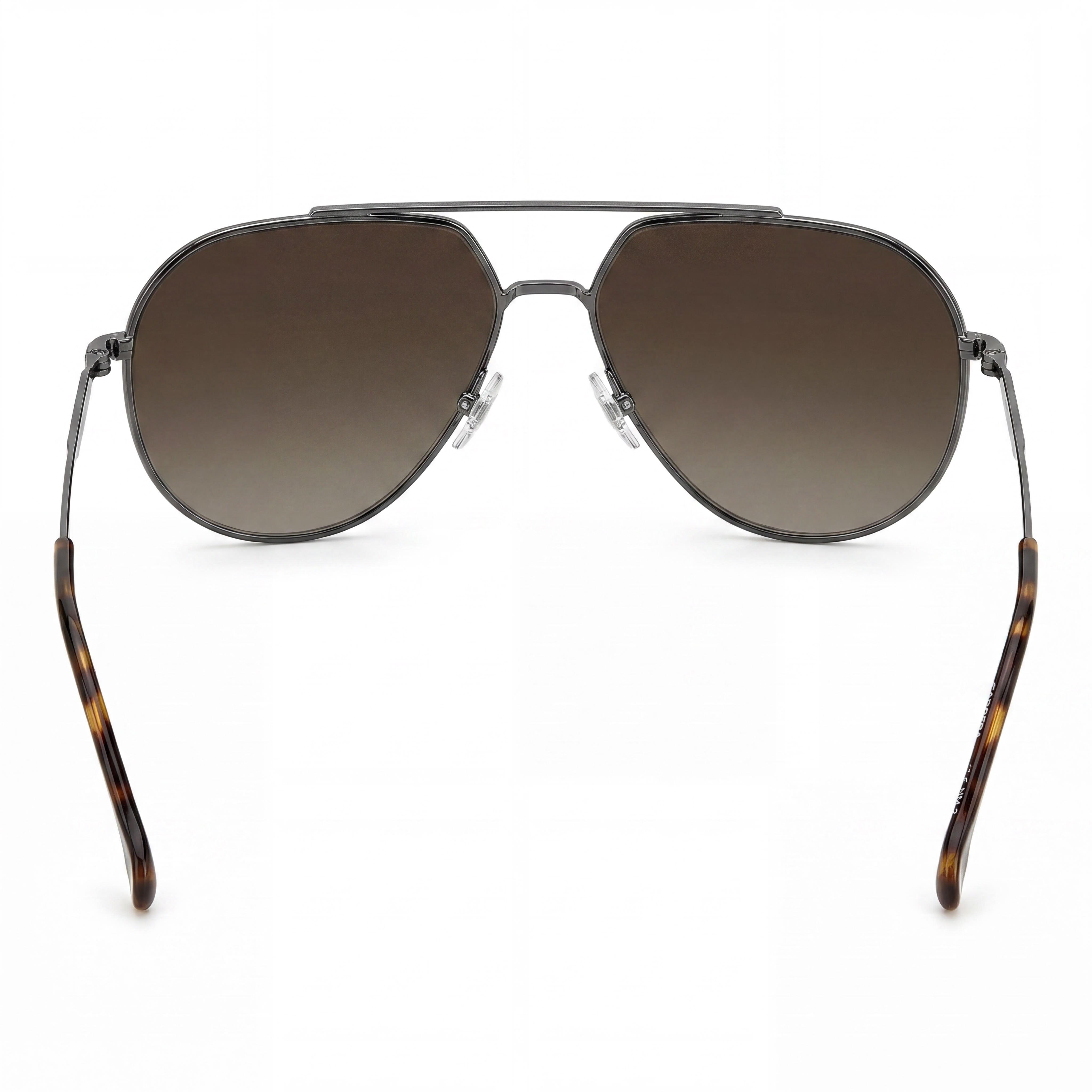 Gafas de sol unisex Carrera 274/S Pilot de acero inoxidable en rutenio oscuro con cristales marrones degradados, protección UV, aptas para lentes recetadas, 61 mm, Photo 3