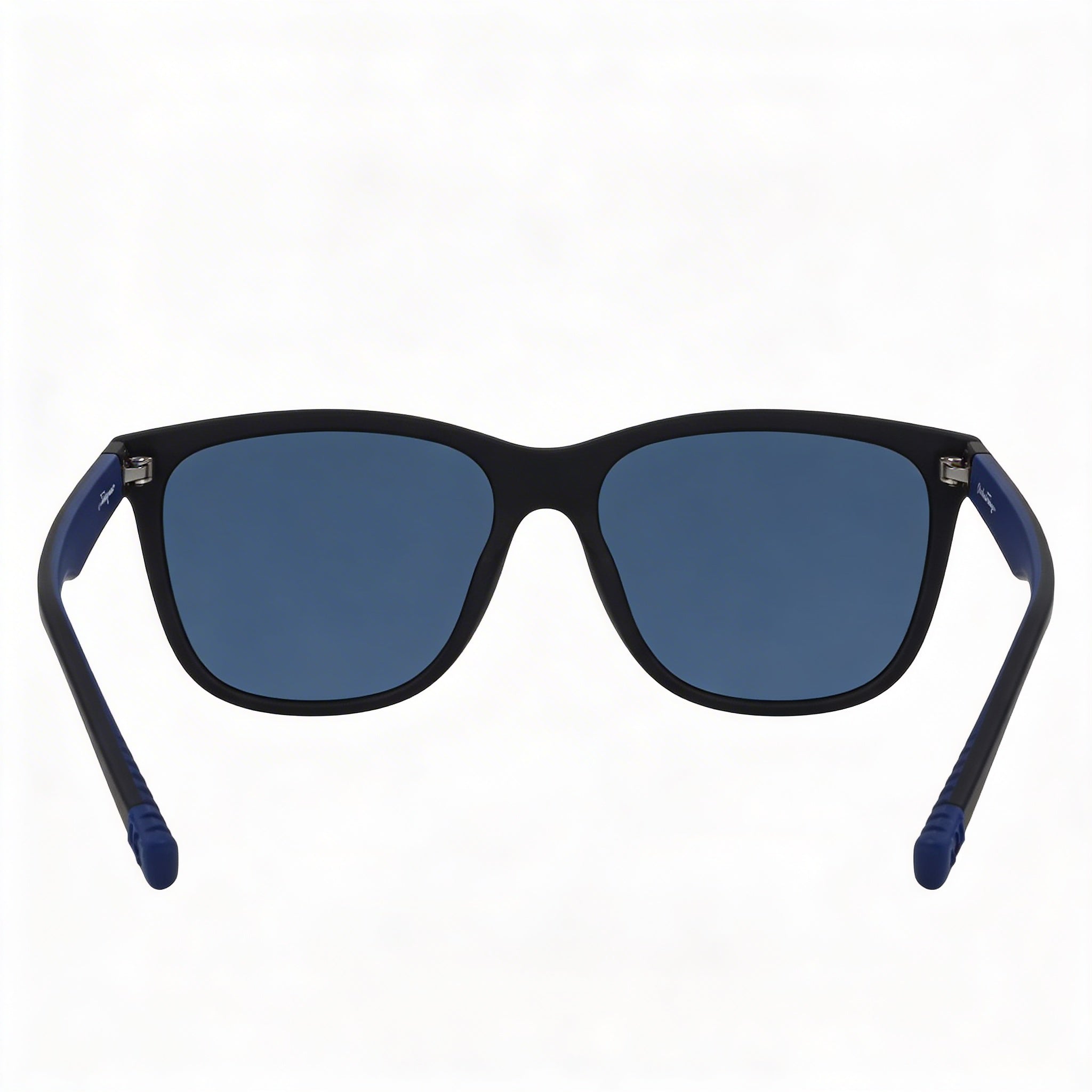 Gafas de sol unisex Salvatore Ferragamo SF998S, rectangulares modificadas, negras, azules y mate, 100 % UV, 57 mm, Photo 2