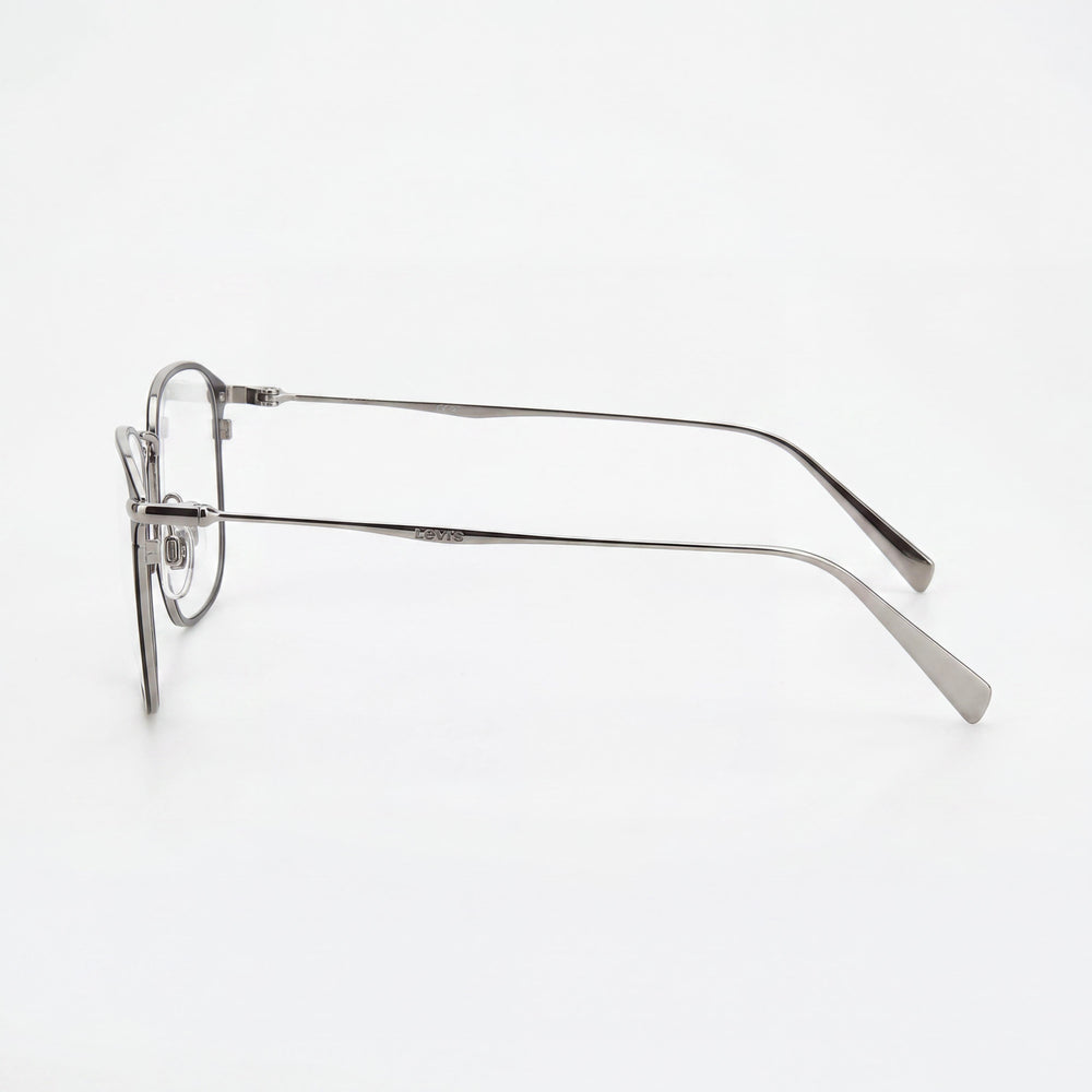 Gafas de sol Levi's Lv 5000 para hombre con montura metálica cuadrada, color negro mate rutenio, 52-18-145