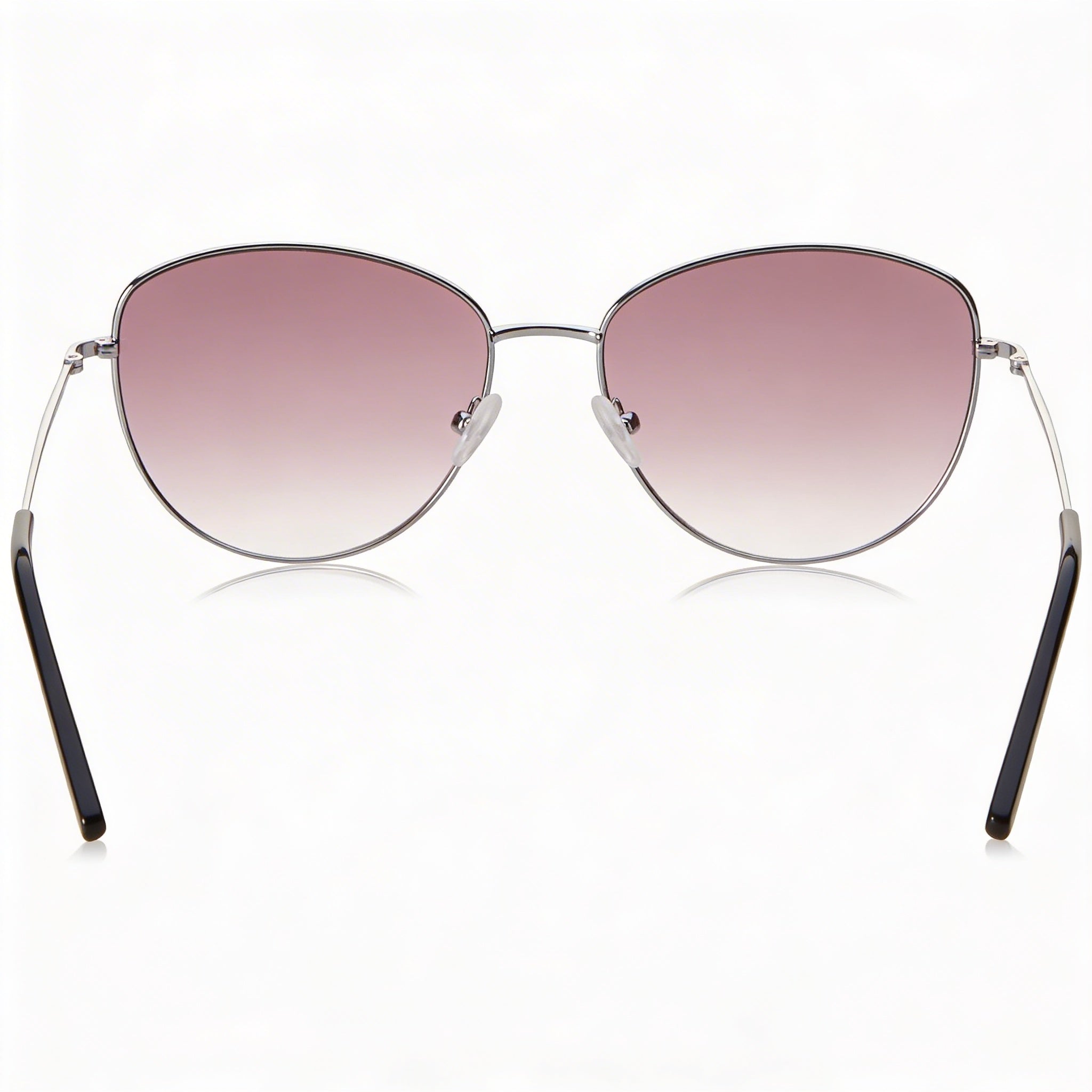 DKNY Women's Plum Metal Frame Sunglasses with Purple Gradient Lenses, 100% UV Protection, 56mm Lens Width, Photo 4