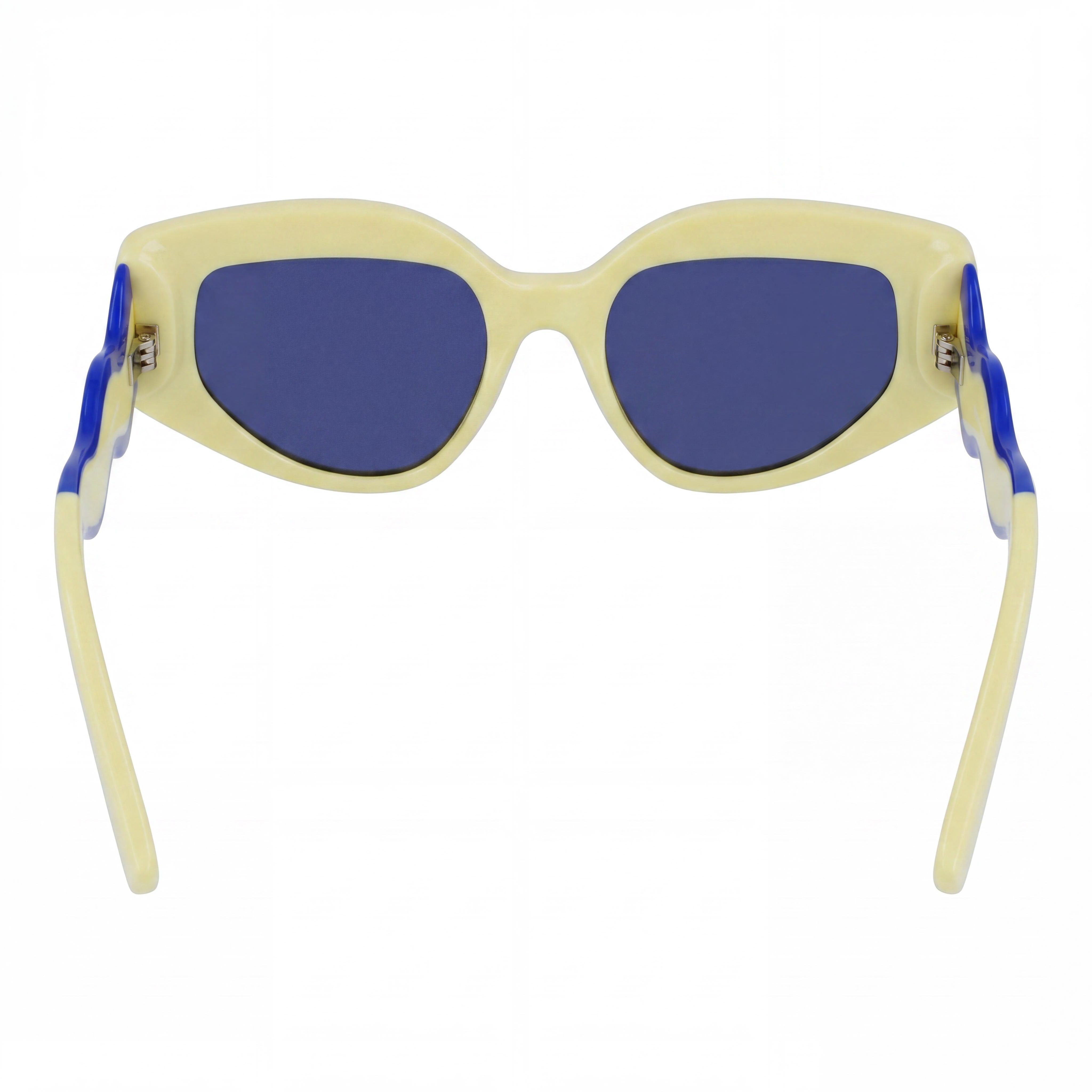 Gafas de sol de mujer KARL LAGERFELD Kl6144s con diseño ojo de gato, amarillas brillantes, bioinyectadas, con protección UV y sin polarizar, 50 mm, Photo 4