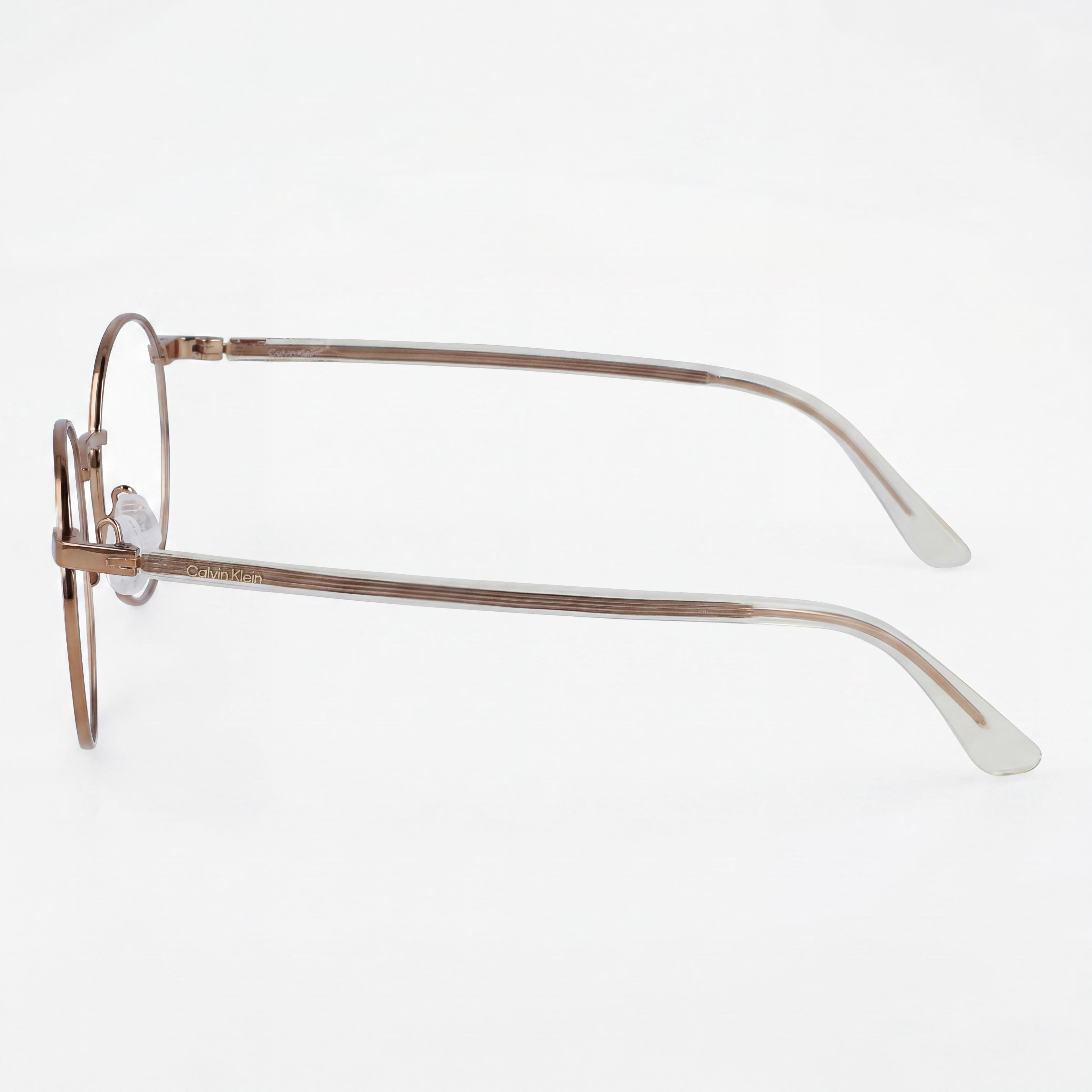 Calvin Klein Ck23106 Unisex White Metal Full Rim Round Optical Frames 51-20-140, Photo 3